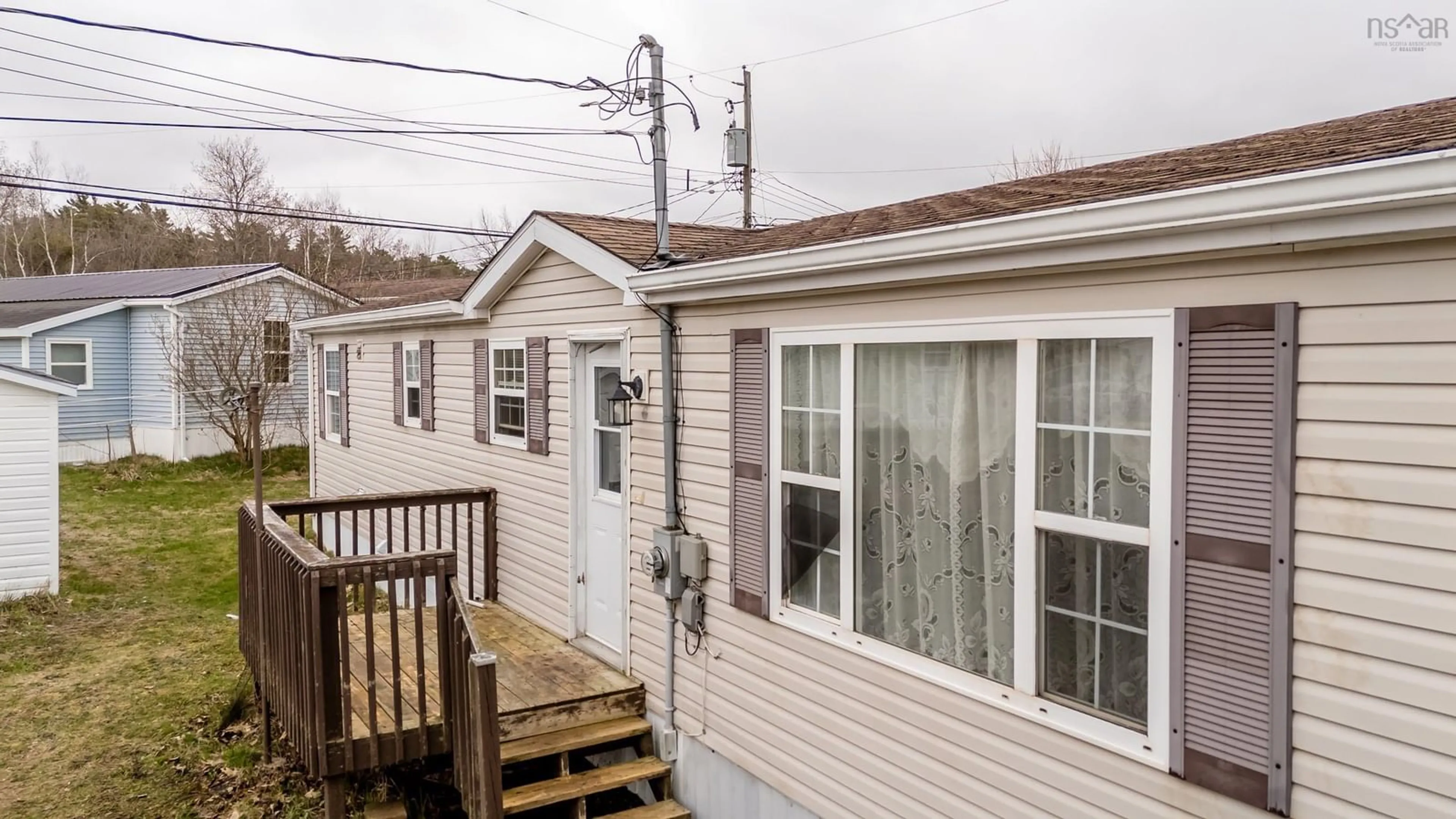 Home with vinyl exterior material, street for 44 Douglas Ave, Berwick Nova Scotia B0P 1E0