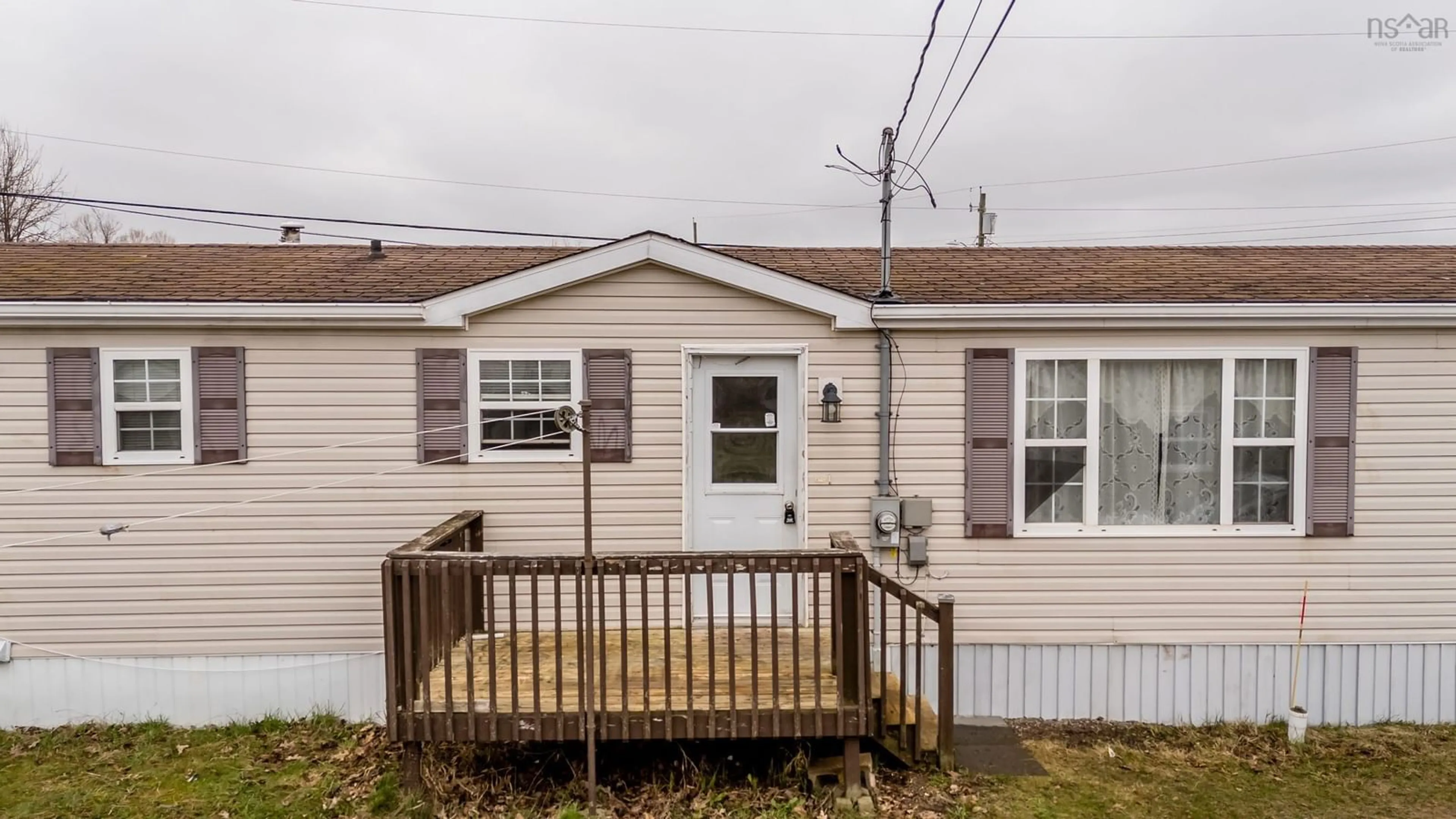 Home with vinyl exterior material, street for 44 Douglas Ave, Berwick Nova Scotia B0P 1E0