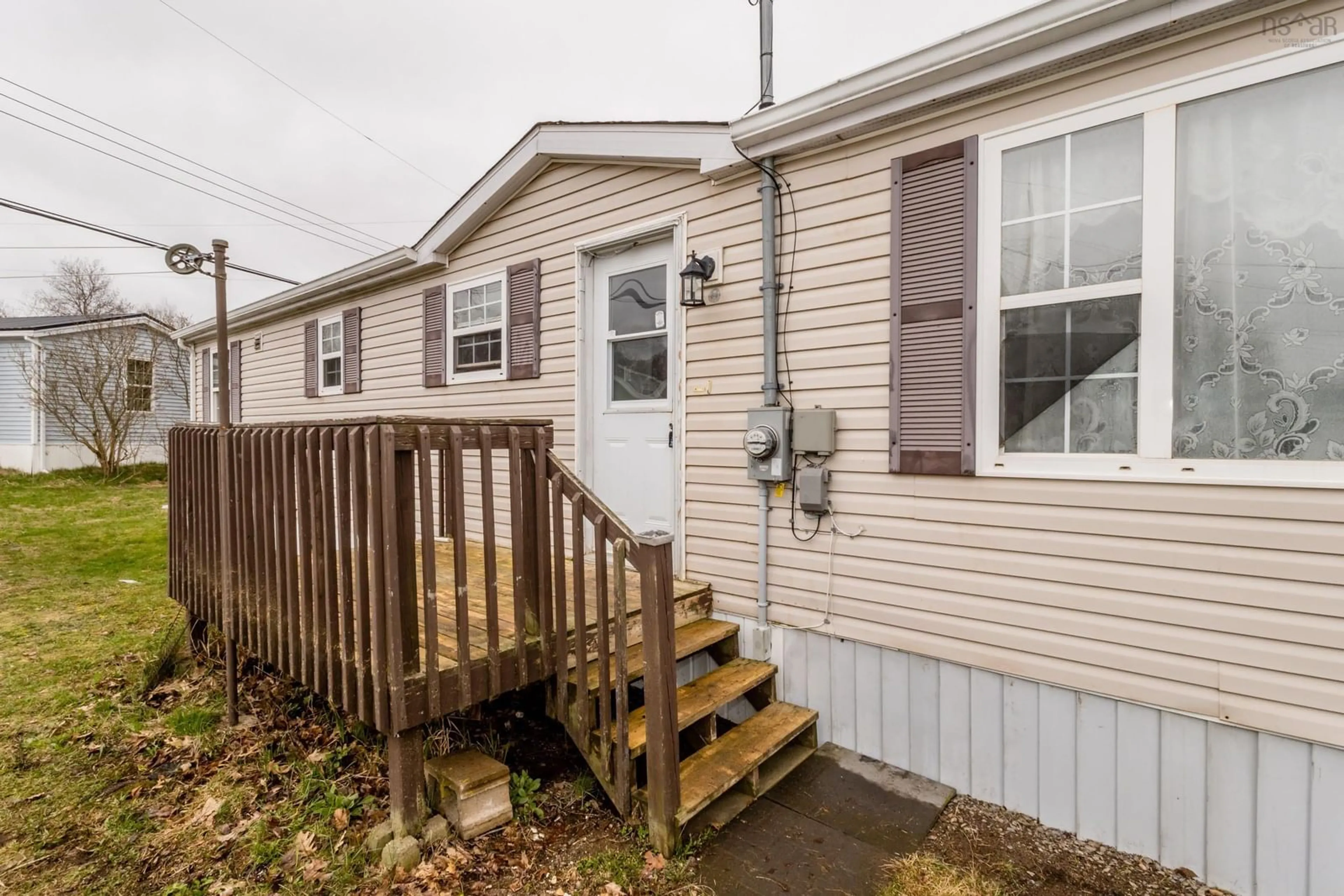 Home with vinyl exterior material, street for 44 Douglas Ave, Berwick Nova Scotia B0P 1E0
