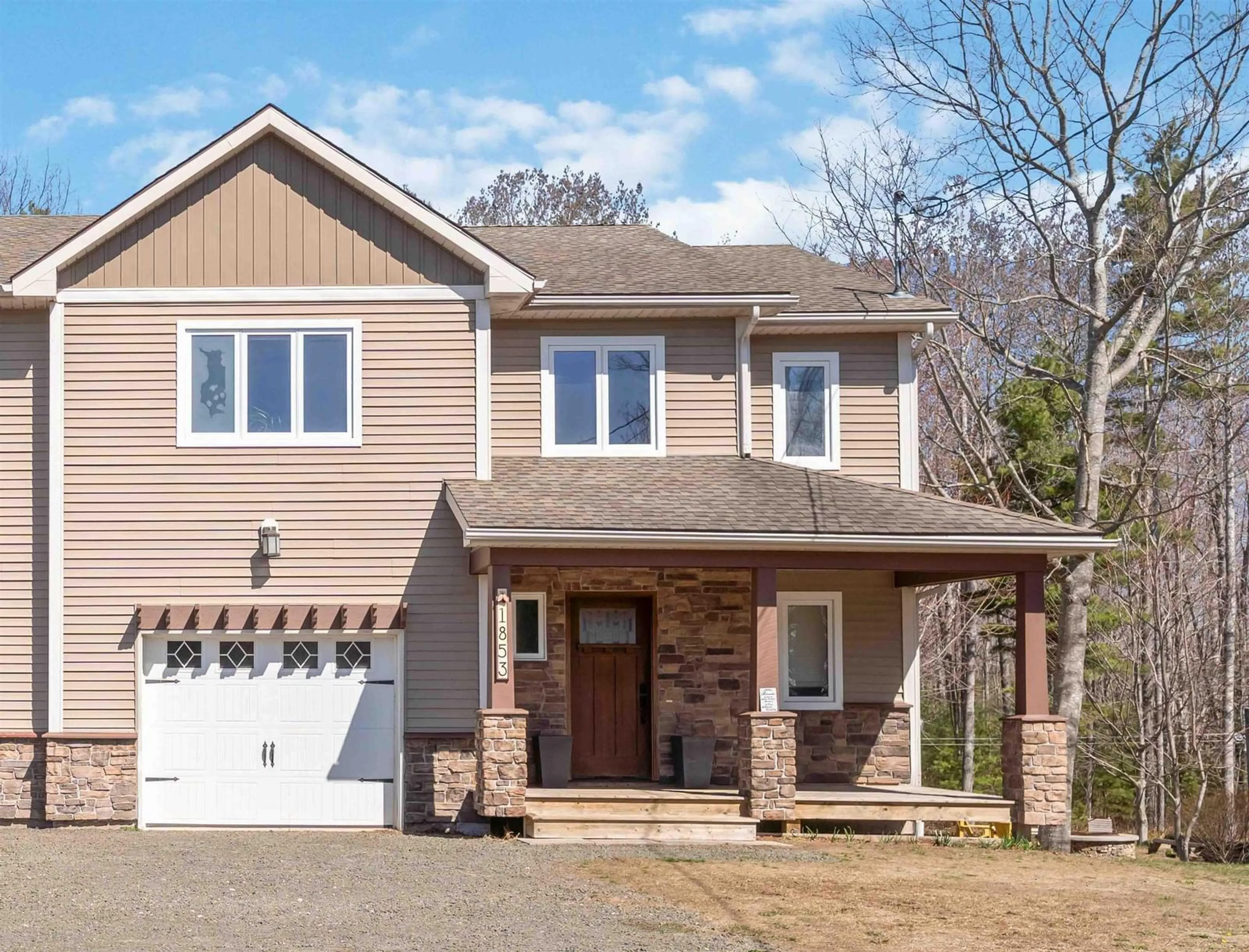 Home with brick exterior material, street for 1853 Middle Rd, Nictaux Nova Scotia B0S 1P0