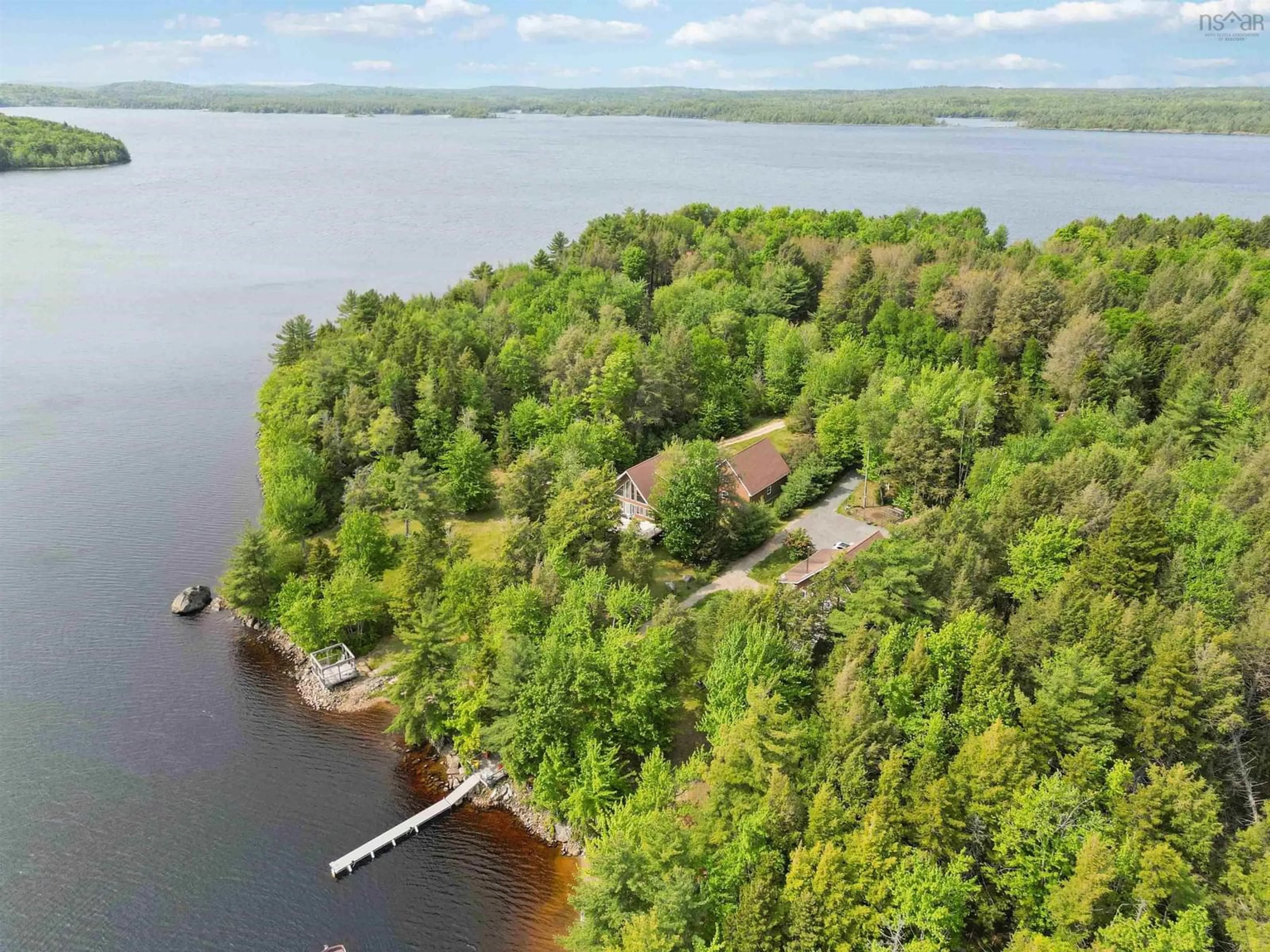 A pic from outside/outdoor area/front of a property/back of a property/a pic from drone, water/lake/river/ocean view for 436 Harry Freeman Rd, Labelle Nova Scotia B0T 1E0