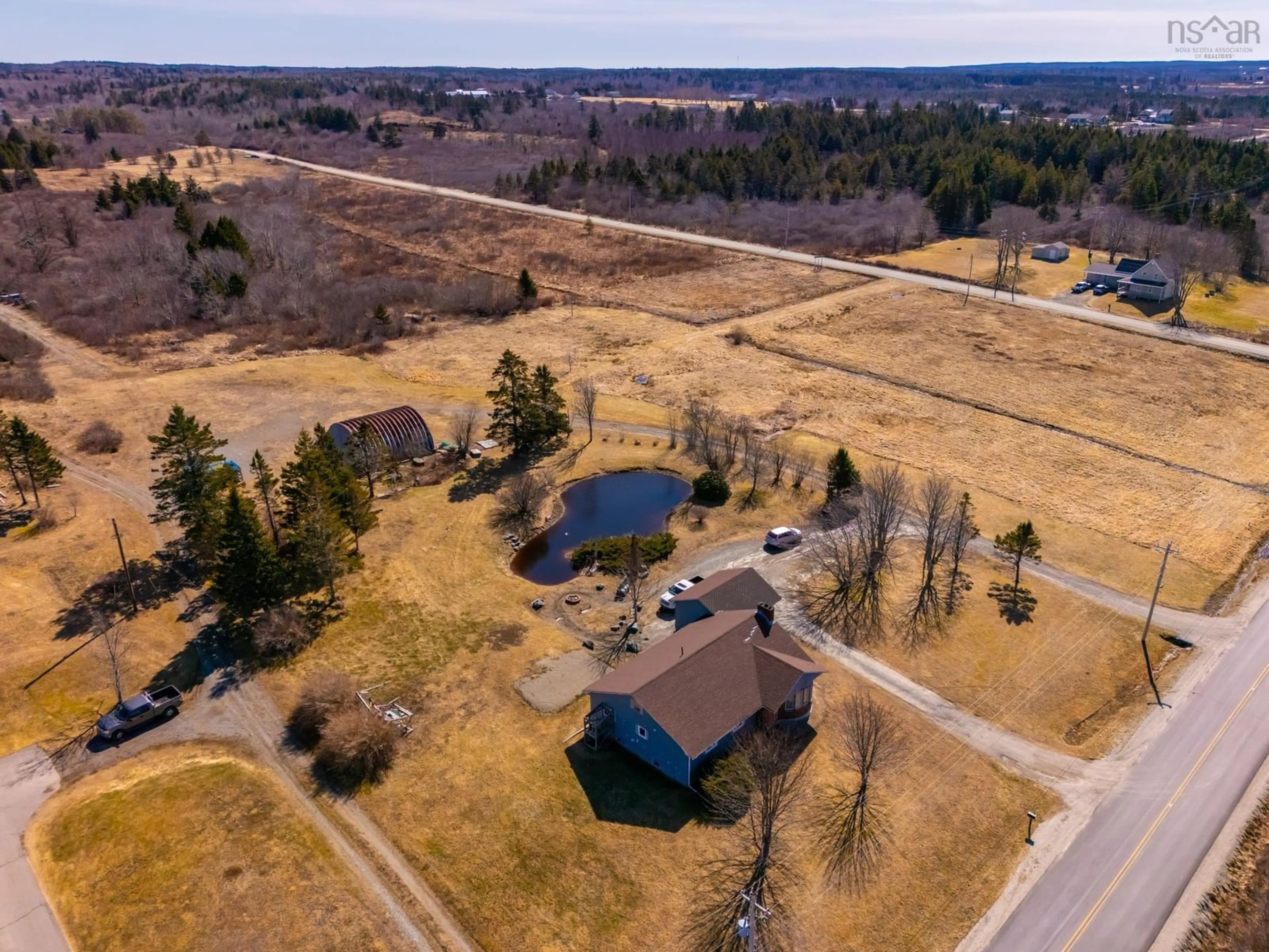 A pic from outside/outdoor area/front of a property/back of a property/a pic from drone, unknown for 30 Common Cross Rd, Saulnierville Nova Scotia B0W 2Z0