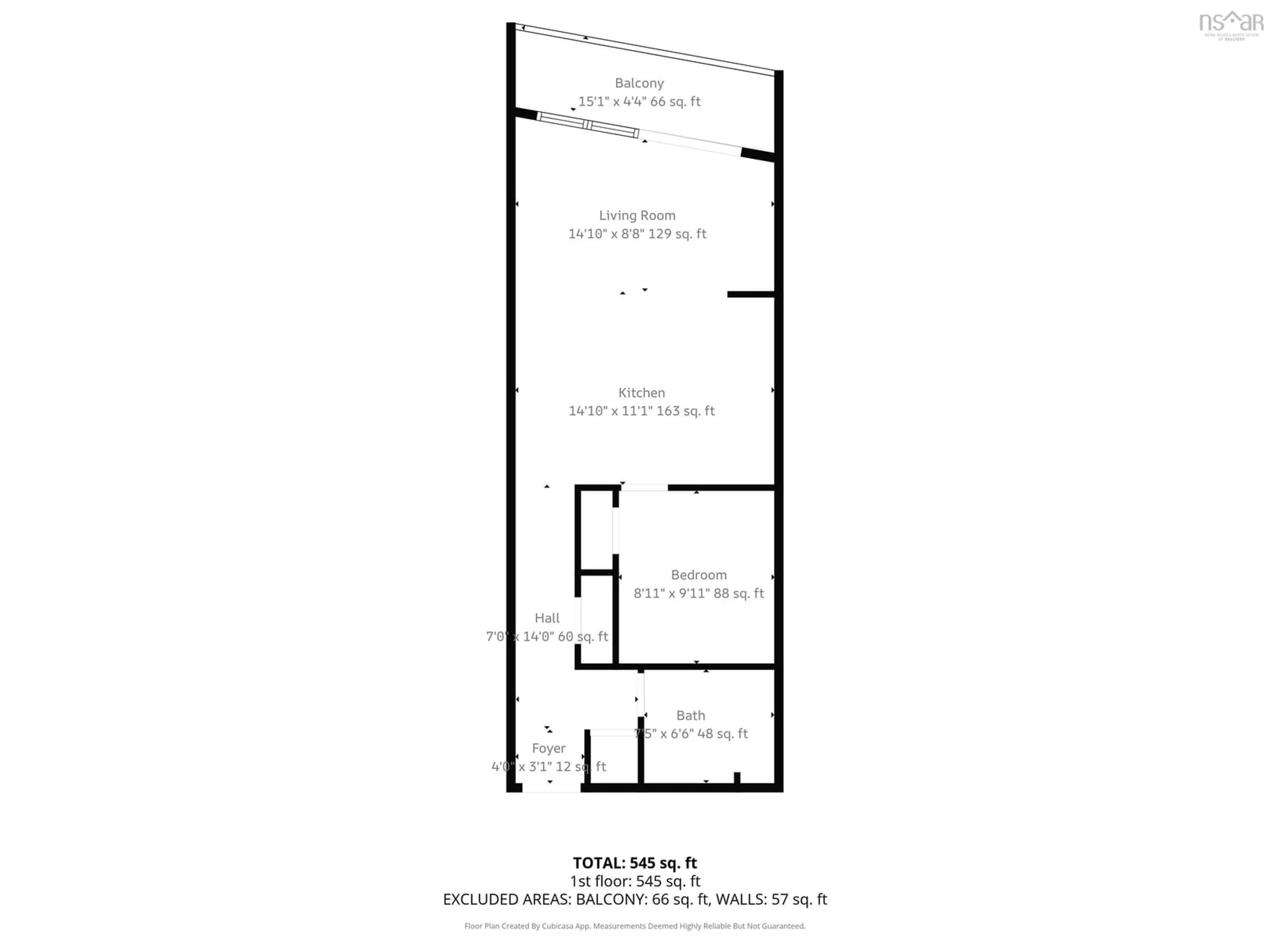 Floor plan for 1065 Barrington St #504, Halifax Nova Scotia B3H 2P8
