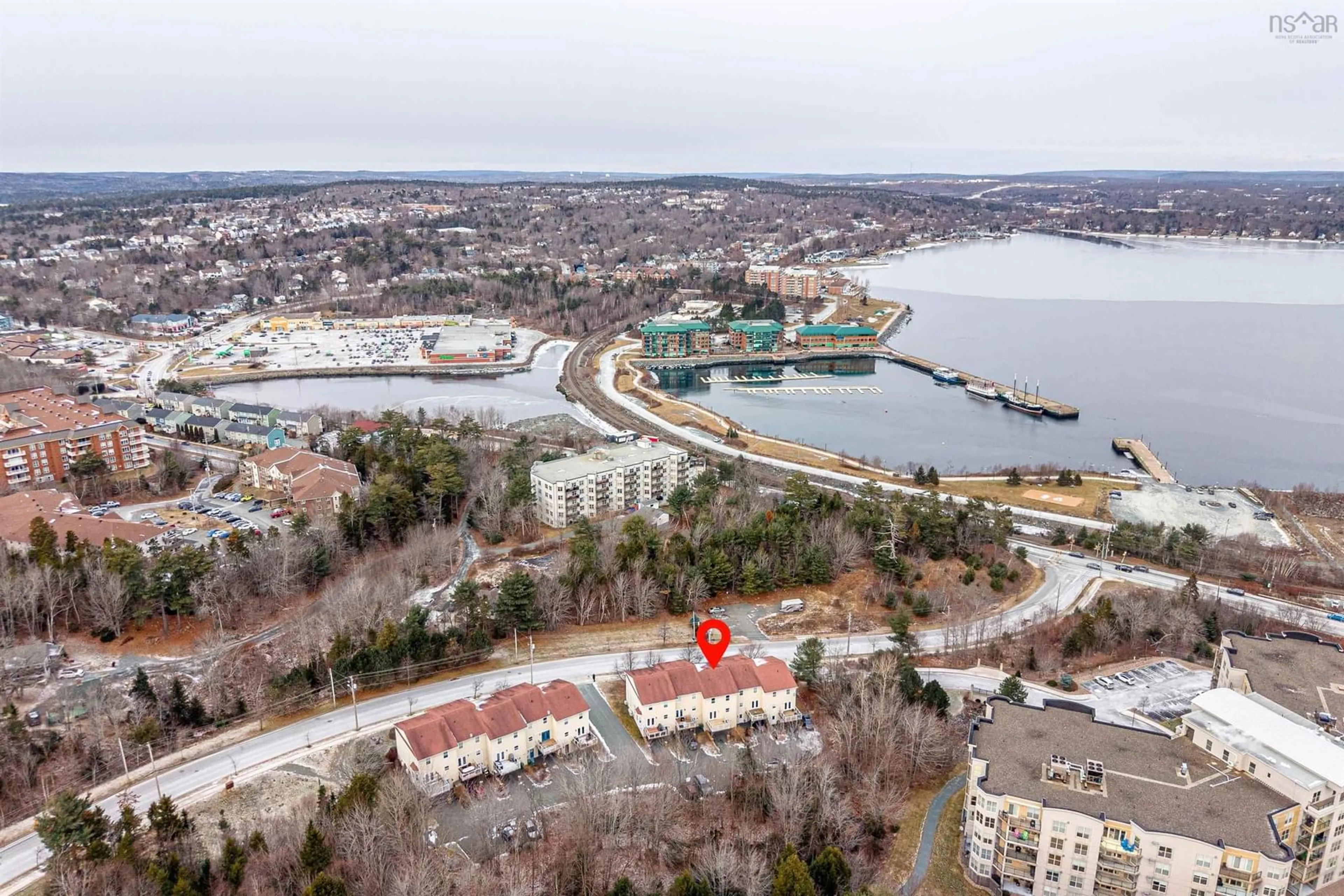 A pic from outside/outdoor area/front of a property/back of a property/a pic from drone, water/lake/river/ocean view for 48 Southgate Dr, Halifax Regional Municipality Nova Scotia B4A 0B1