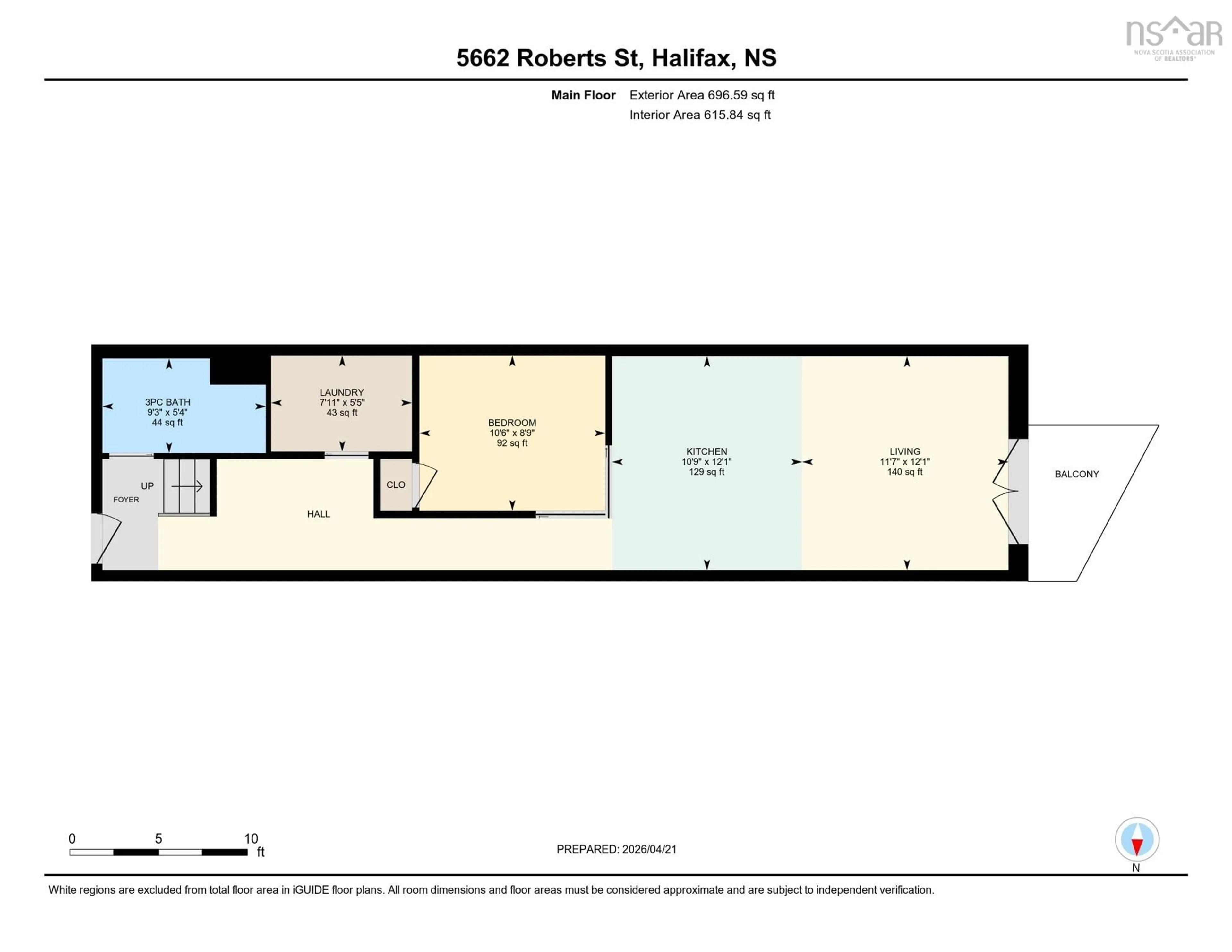 Floor plan for 5662 Roberts St #222, Halifax Nova Scotia B3K 0E3