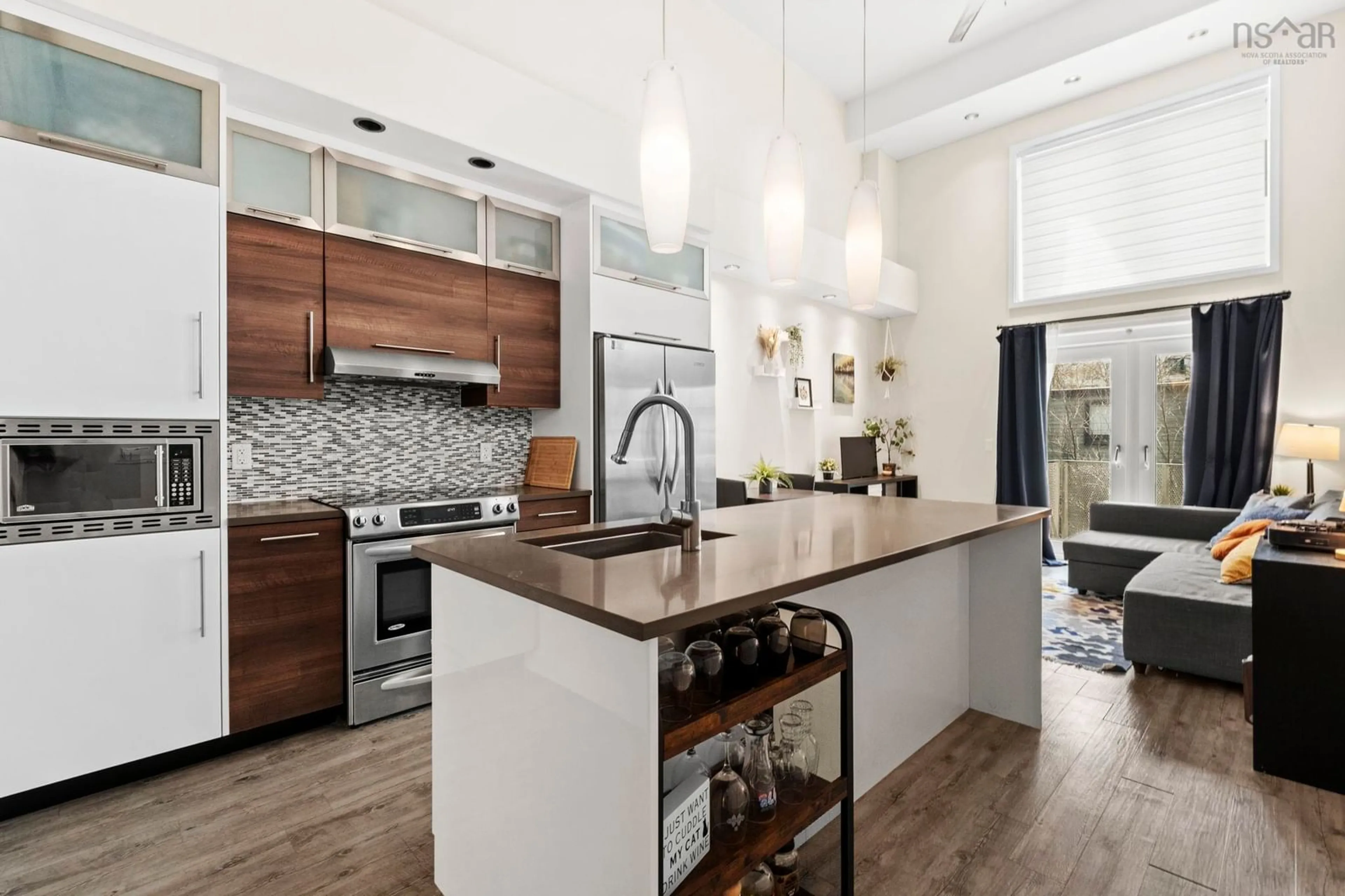 Open concept kitchen, ceramic/tile floor for 5662 Roberts St #222, Halifax Nova Scotia B3K 0E3