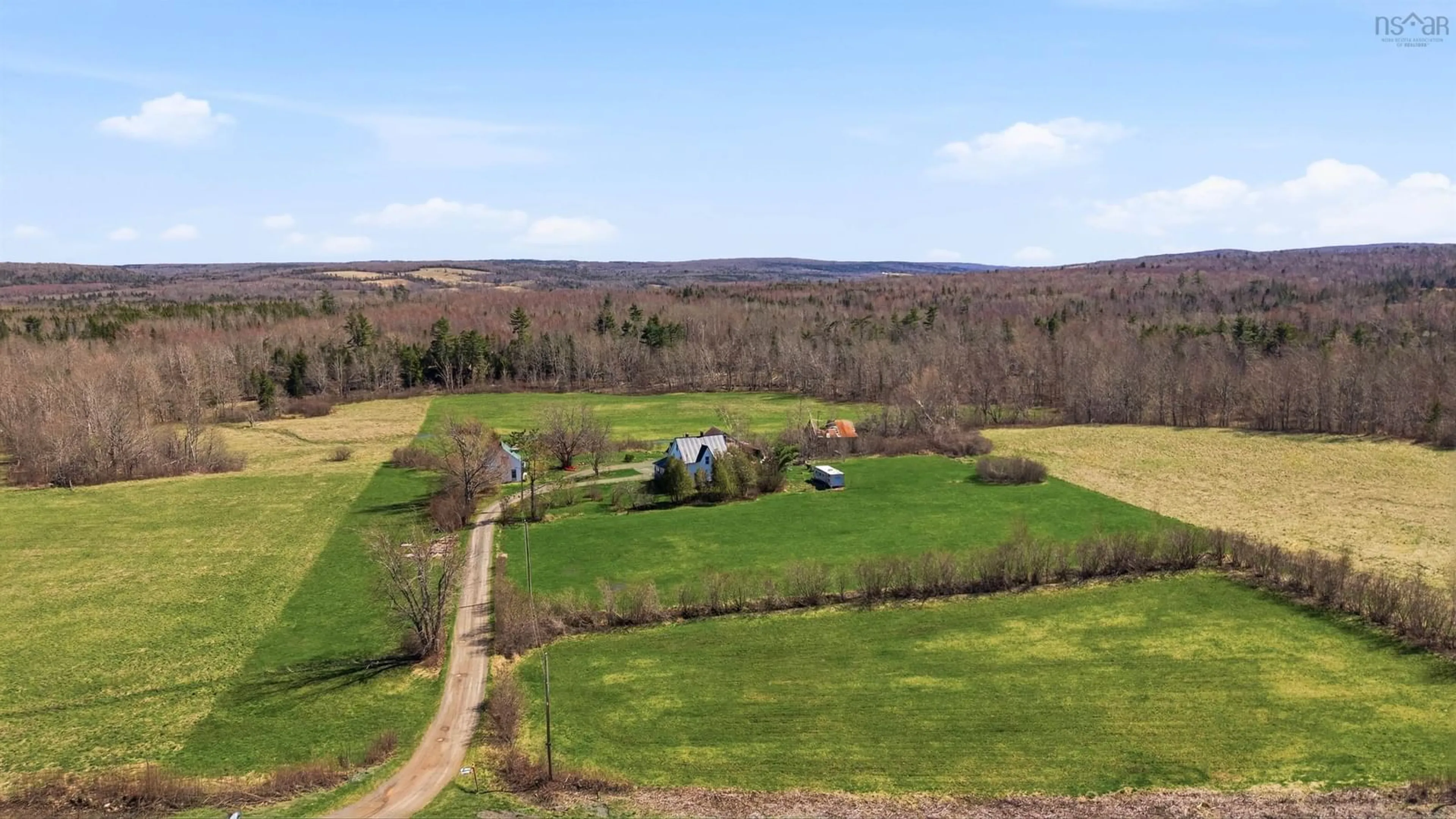 A pic from outside/outdoor area/front of a property/back of a property/a pic from drone, unknown for 420 Stillman Rd, Salt Springs Nova Scotia B0K 1P0