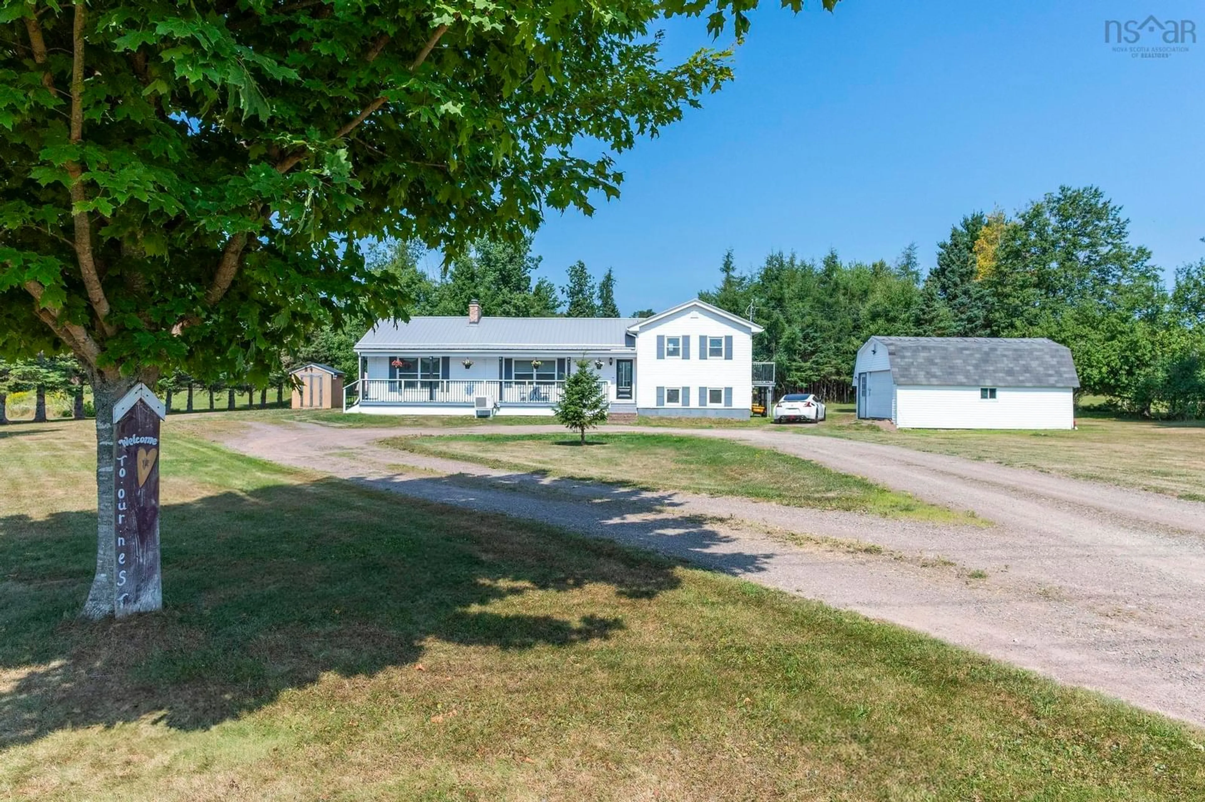 A pic from outside/outdoor area/front of a property/back of a property/a pic from drone, unknown for 536 Salmon River Rd, Salmon River Nova Scotia B6L 4E4