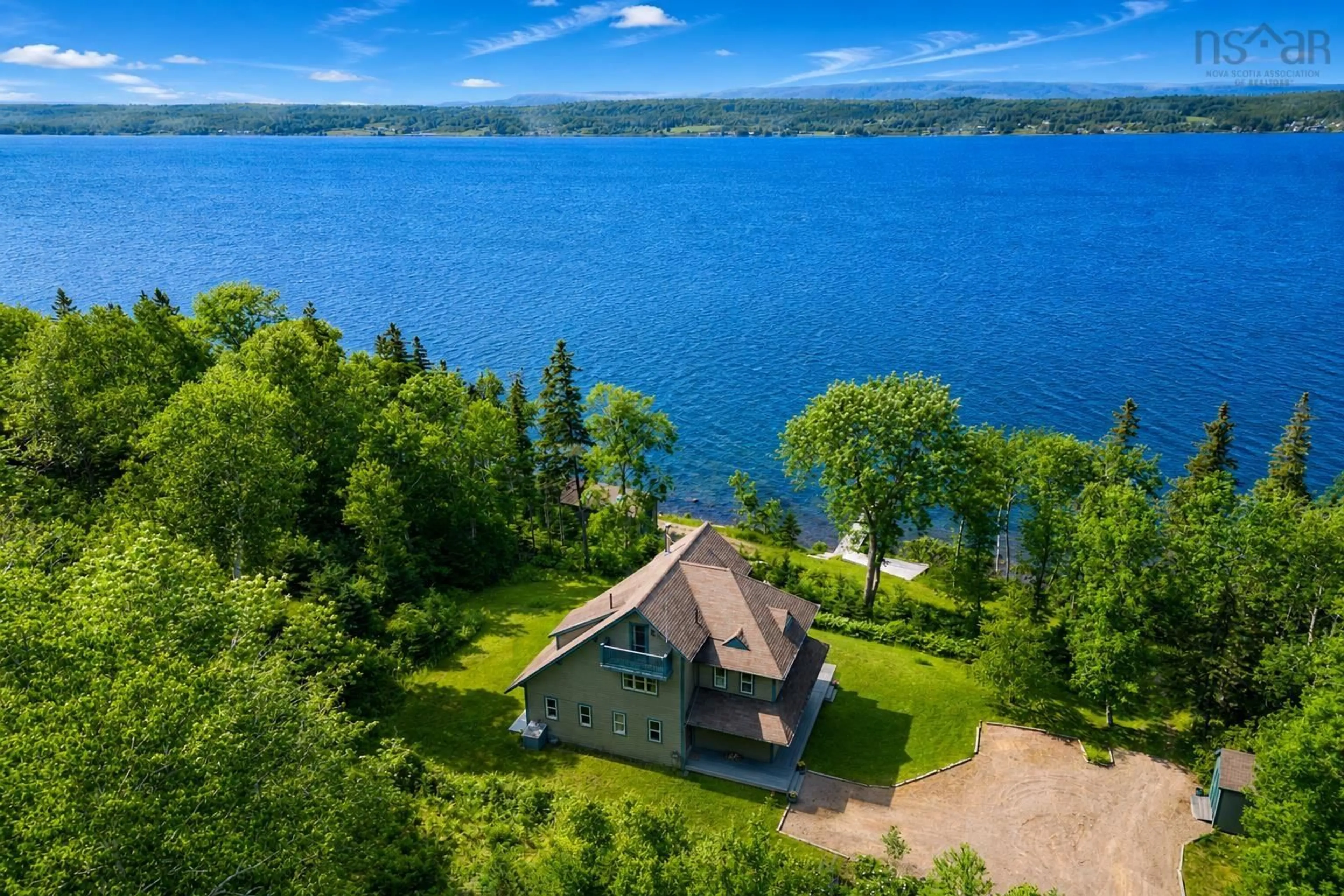 A pic from outside/outdoor area/front of a property/back of a property/a pic from drone, water/lake/river/ocean view for 4783 Washabuck Rd, Lower Washabuck Nova Scotia B2C 1N0