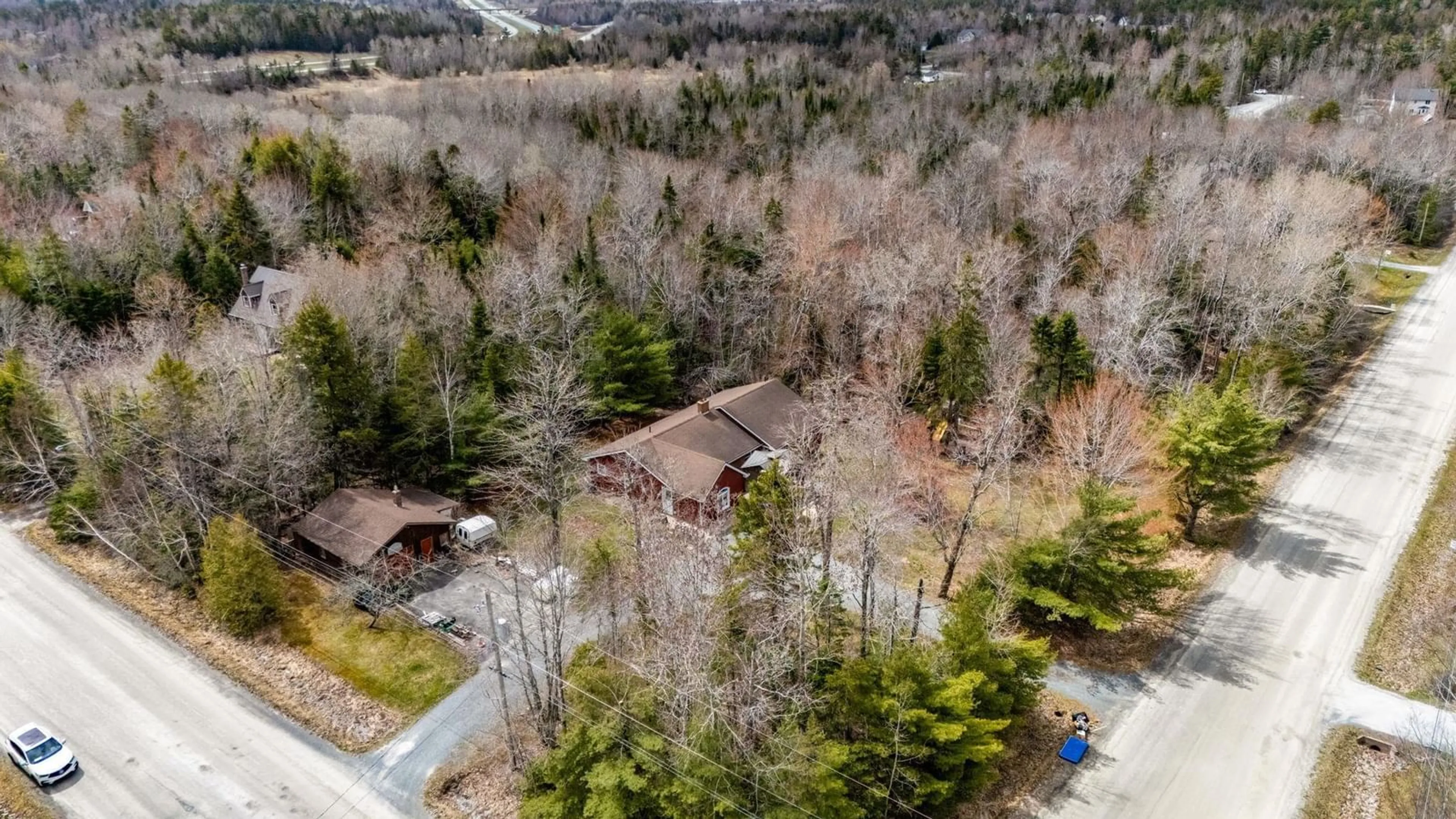 A pic from outside/outdoor area/front of a property/back of a property/a pic from drone, forest/trees view for 21 Malcolm Lucas Dr, Enfield Nova Scotia B2T 1A8