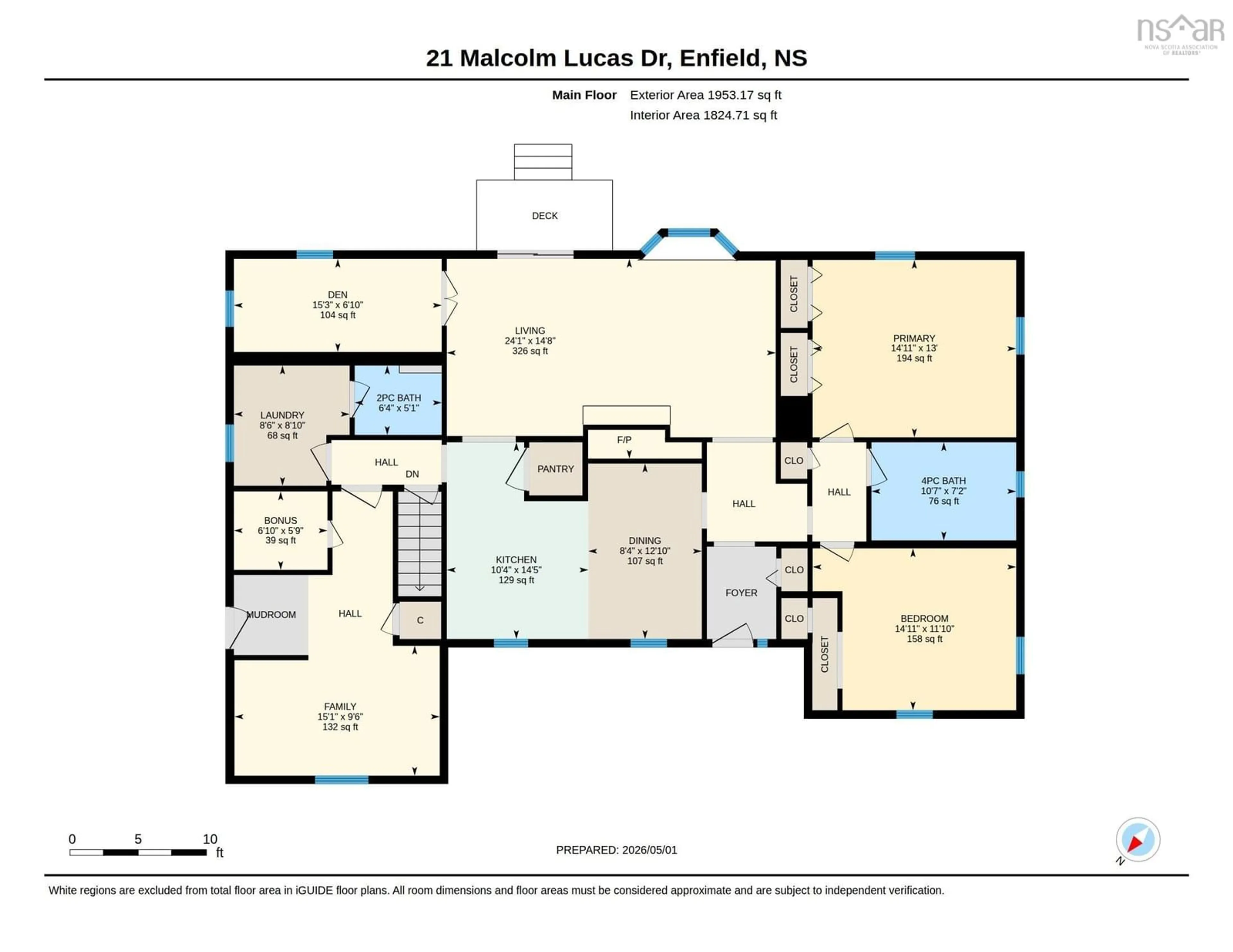 Floor plan for 21 Malcolm Lucas Dr, Enfield Nova Scotia B2T 1A8