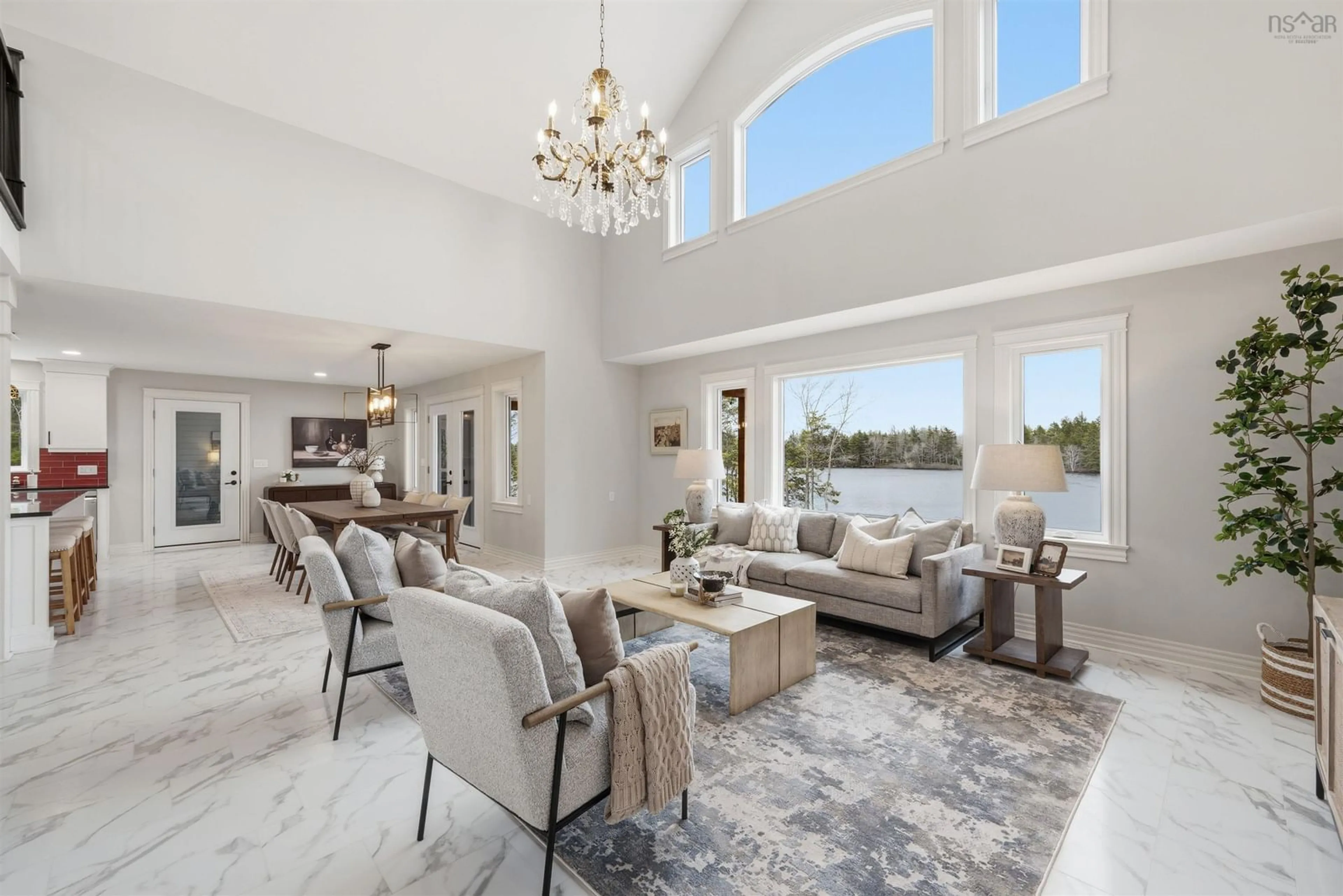 Living room with furniture, unknown for 55 Chalet Dr, Vaughan Nova Scotia B0N 2T0