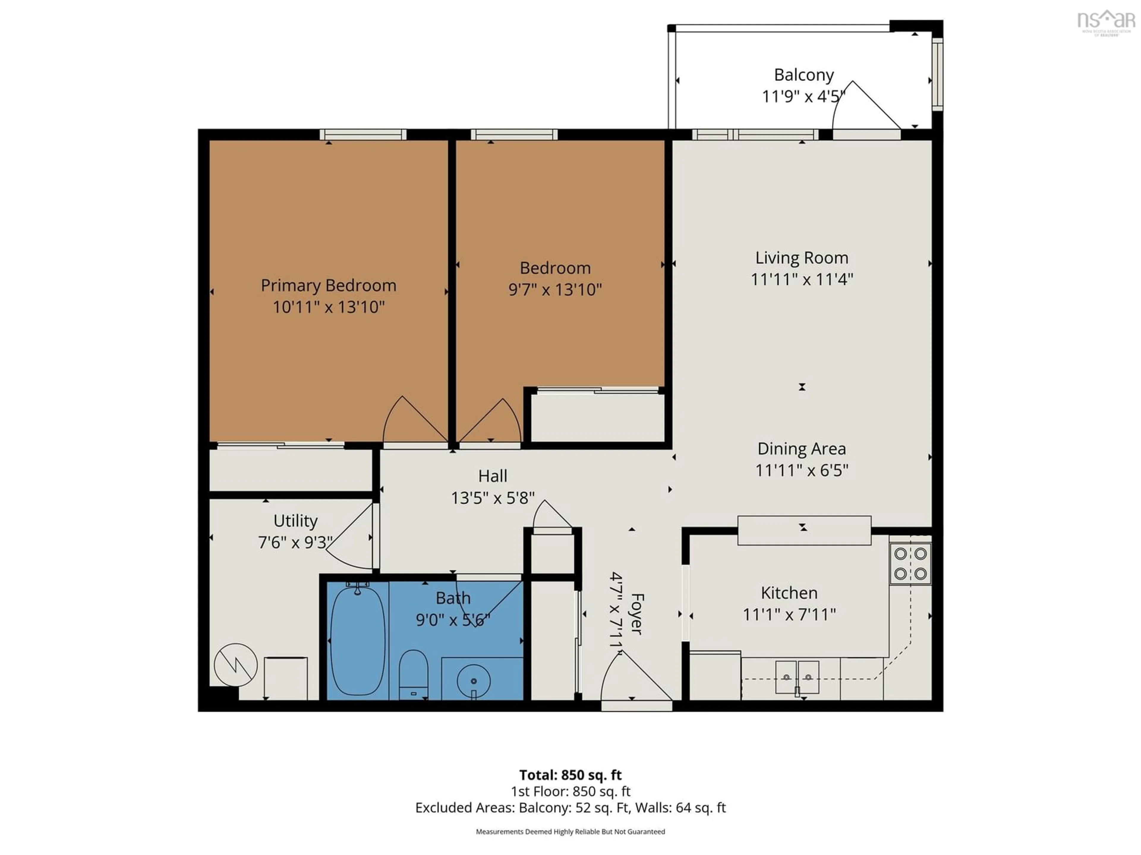 Floor plan for 51 River Lane #204, Bedford Nova Scotia B4A 3Y8