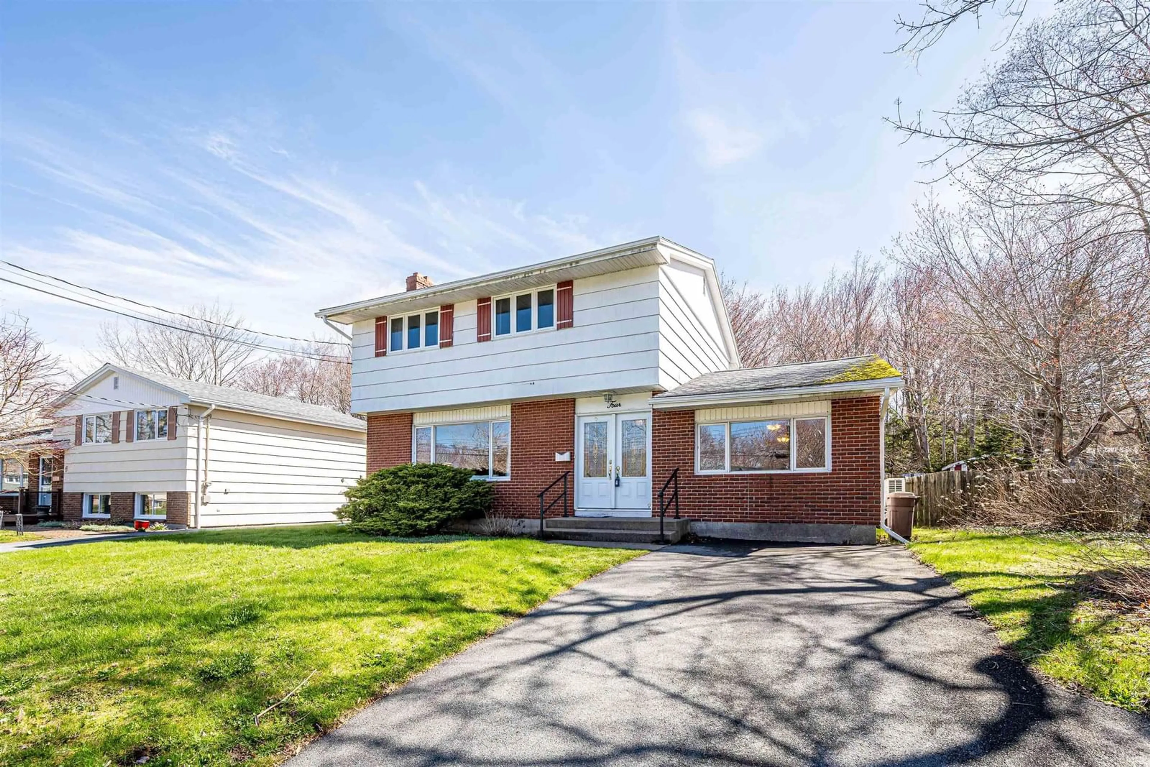 Home with vinyl exterior material, street for 4 Dunrobin Drive, Dartmouth Nova Scotia B2X 1J4