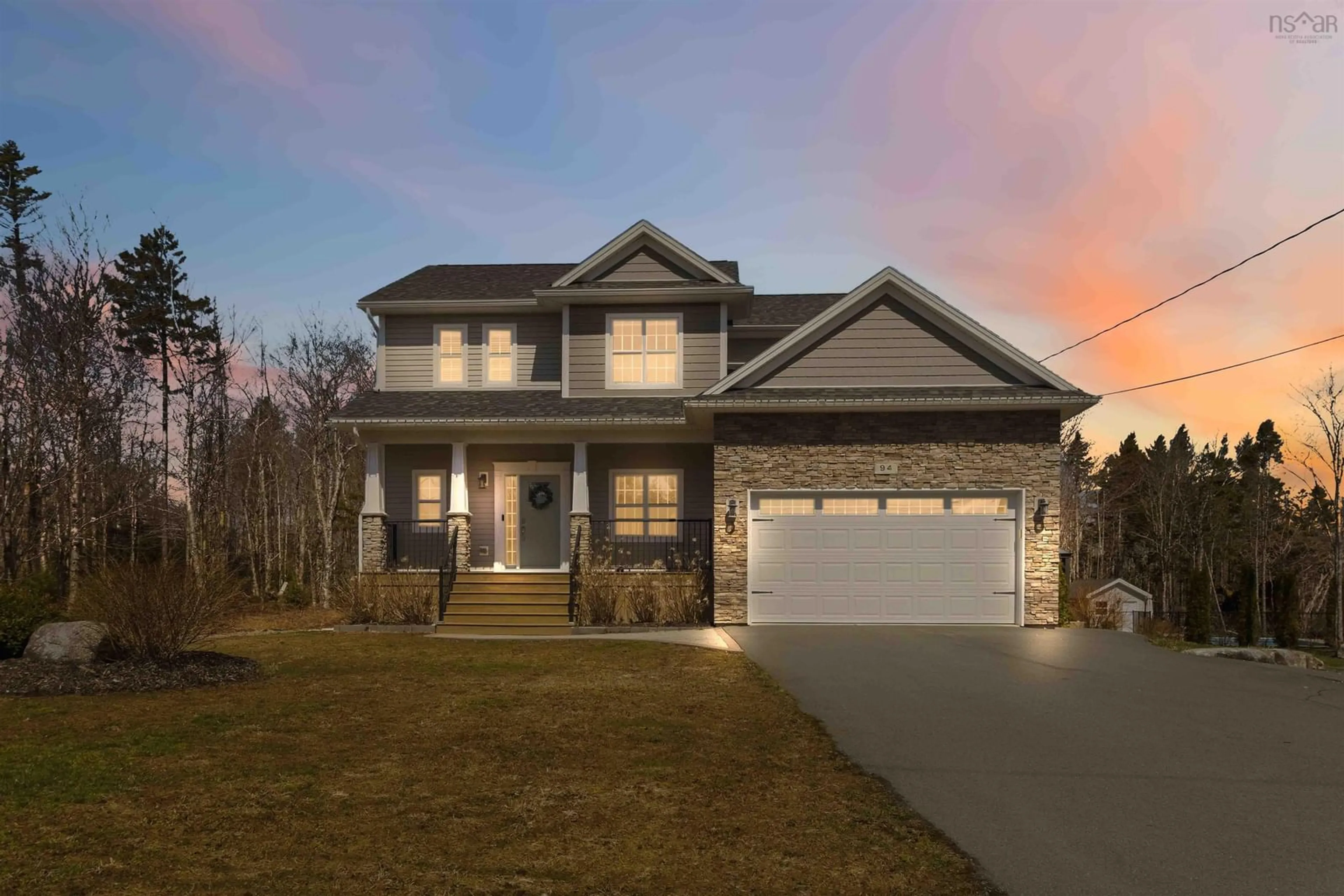 Home with brick exterior material, street for 94 Sheeba Dr, Hammonds Plains Nova Scotia B4B 0E3