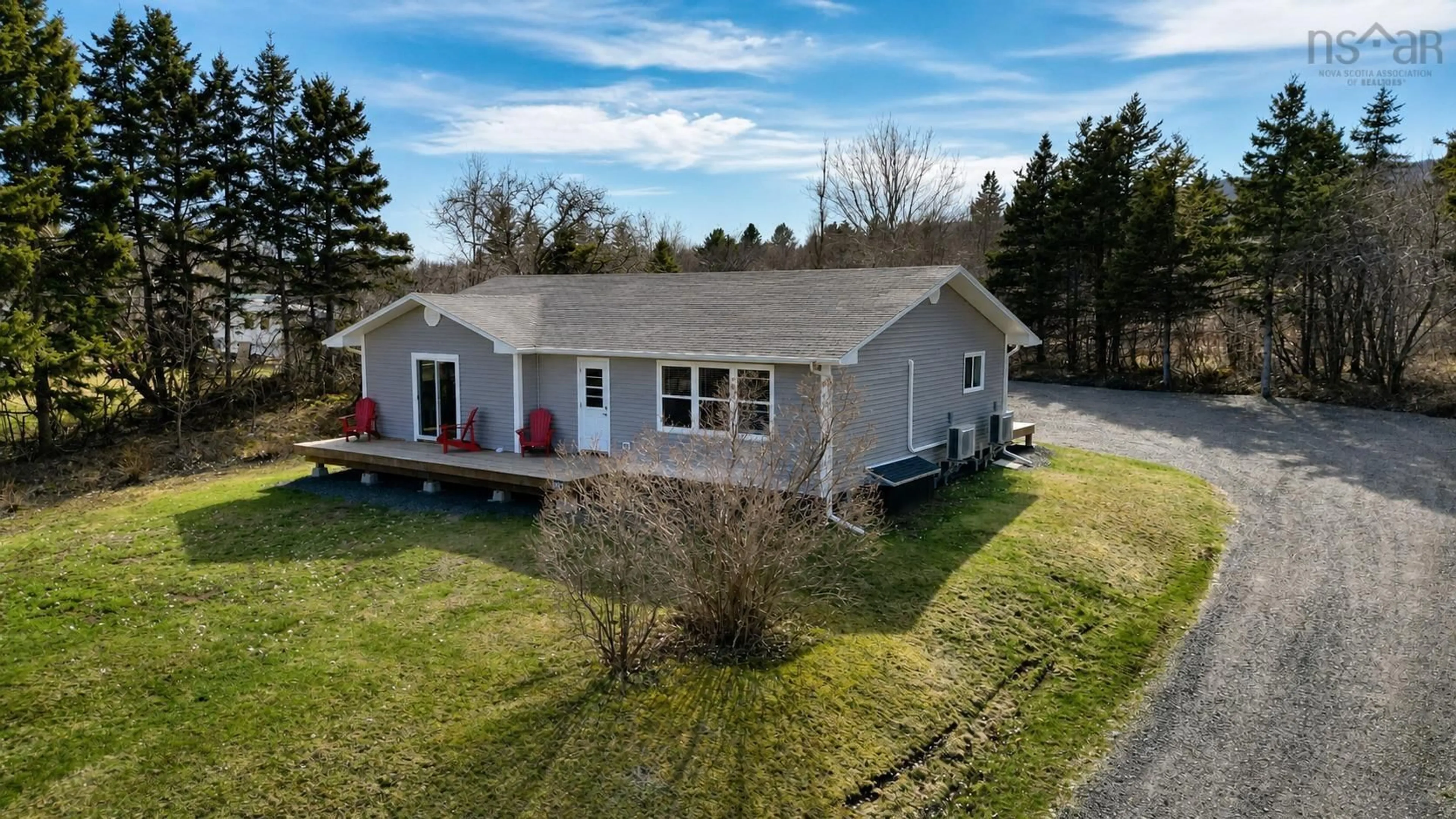 A pic from outside/outdoor area/front of a property/back of a property/a pic from drone, unknown for 8361 Cabot Trail, Margaree Forks Nova Scotia B0E 2A0