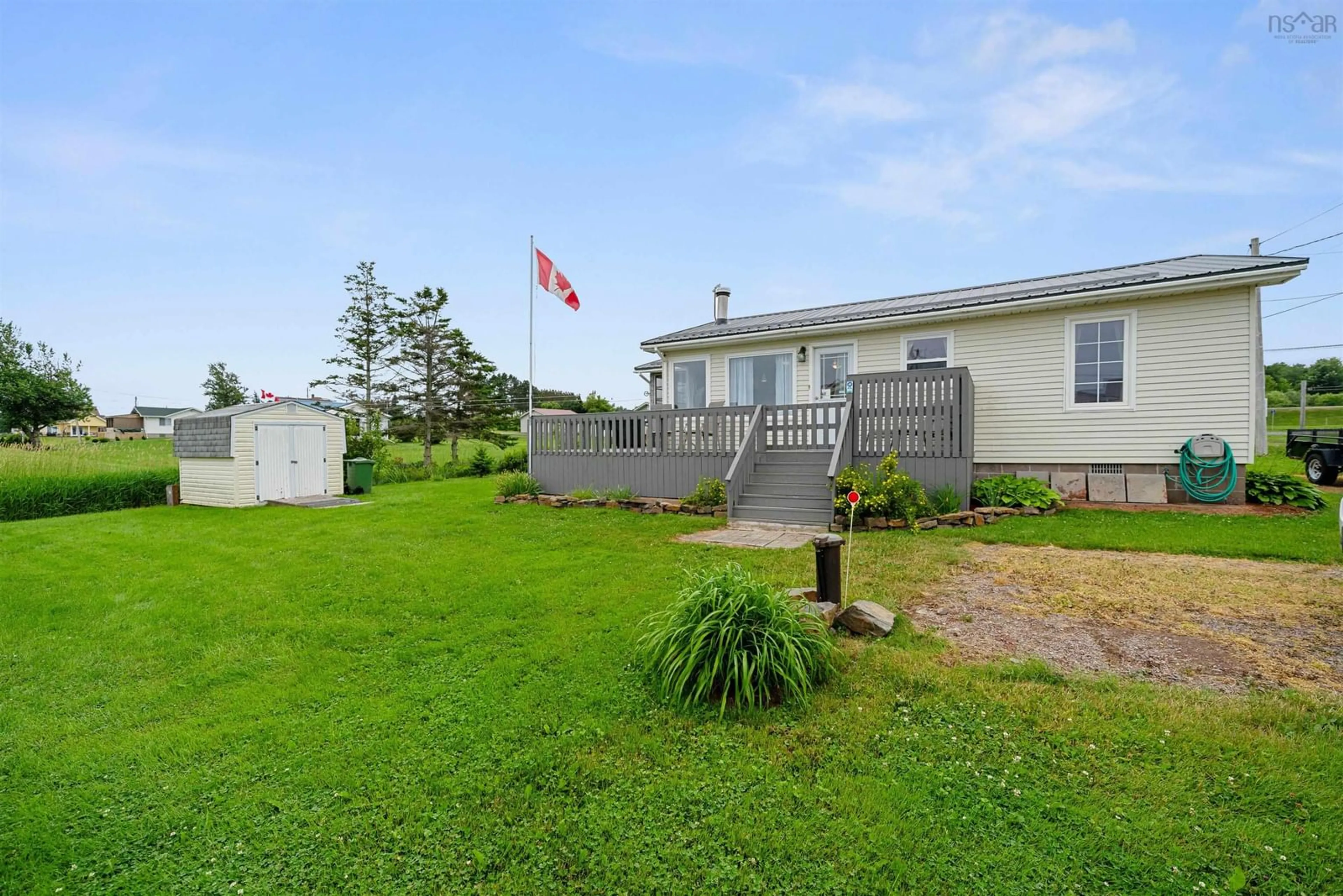 A pic from outside/outdoor area/front of a property/back of a property/a pic from drone, water/lake/river/ocean view for 10 Sunrise Lane, Amherst Shore Nova Scotia B4H 3Y2