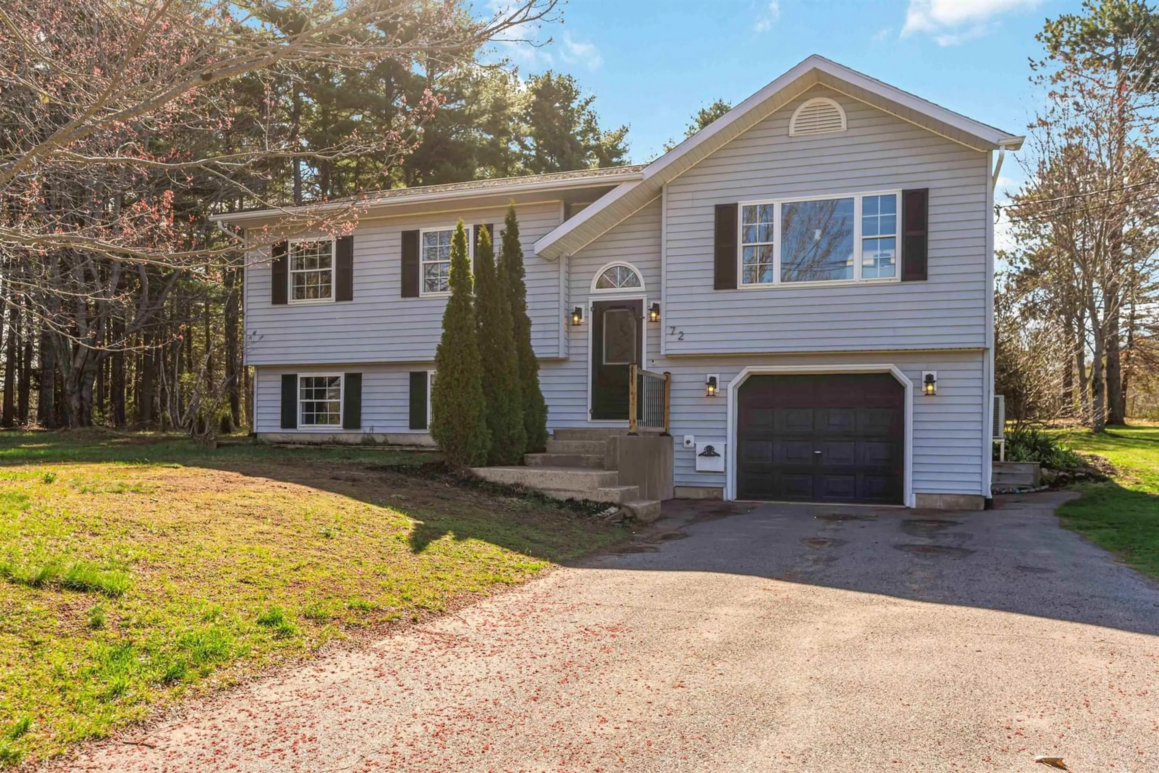 Home with vinyl exterior material, street for 72 Adam Dr, South Farmington Nova Scotia B0P 1W0