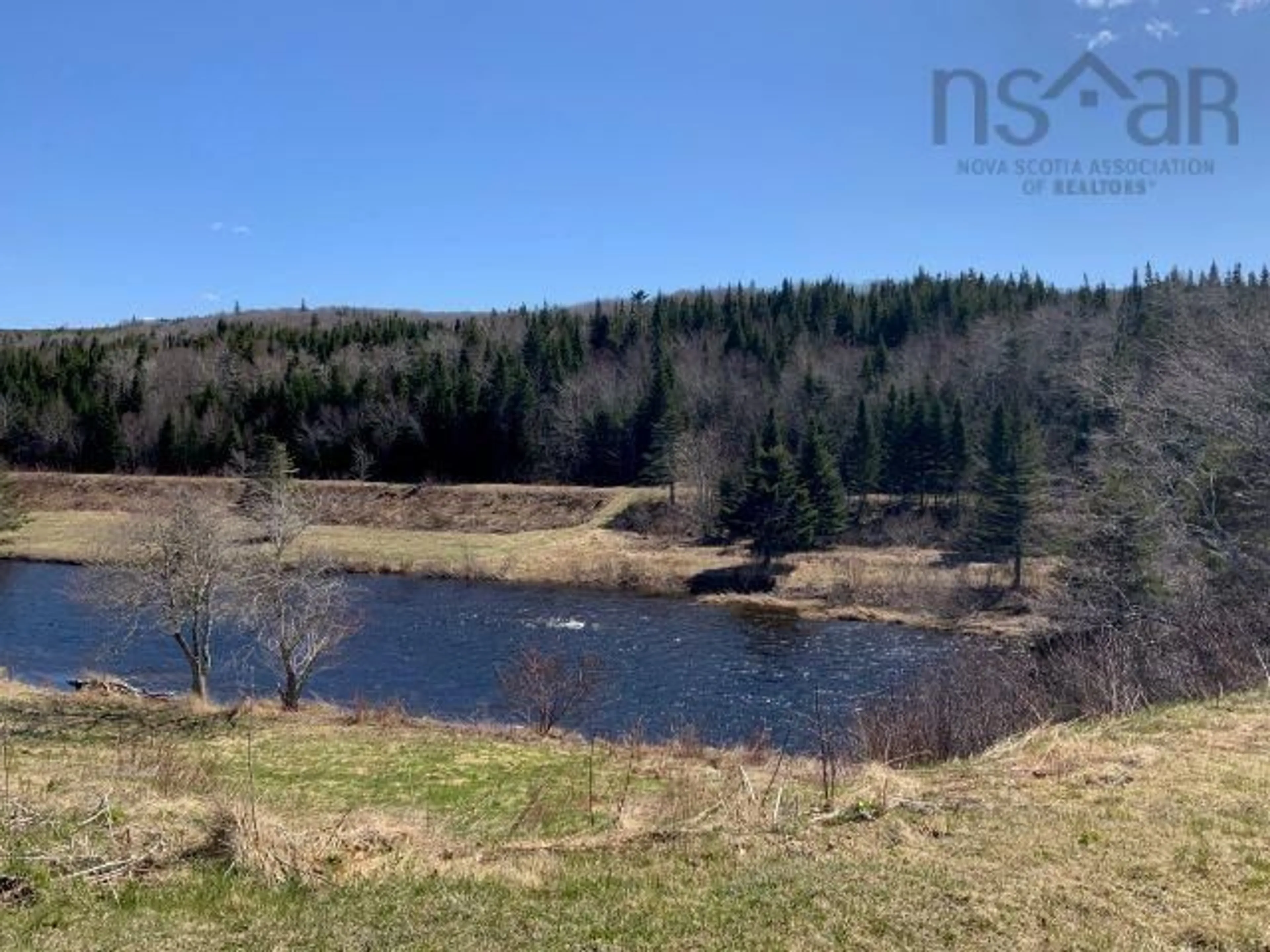 A pic from outside/outdoor area/front of a property/back of a property/a pic from drone, water/lake/river/ocean view for 5978 South River Lake Road Hwy, Roachvale Nova Scotia B0H 1N0
