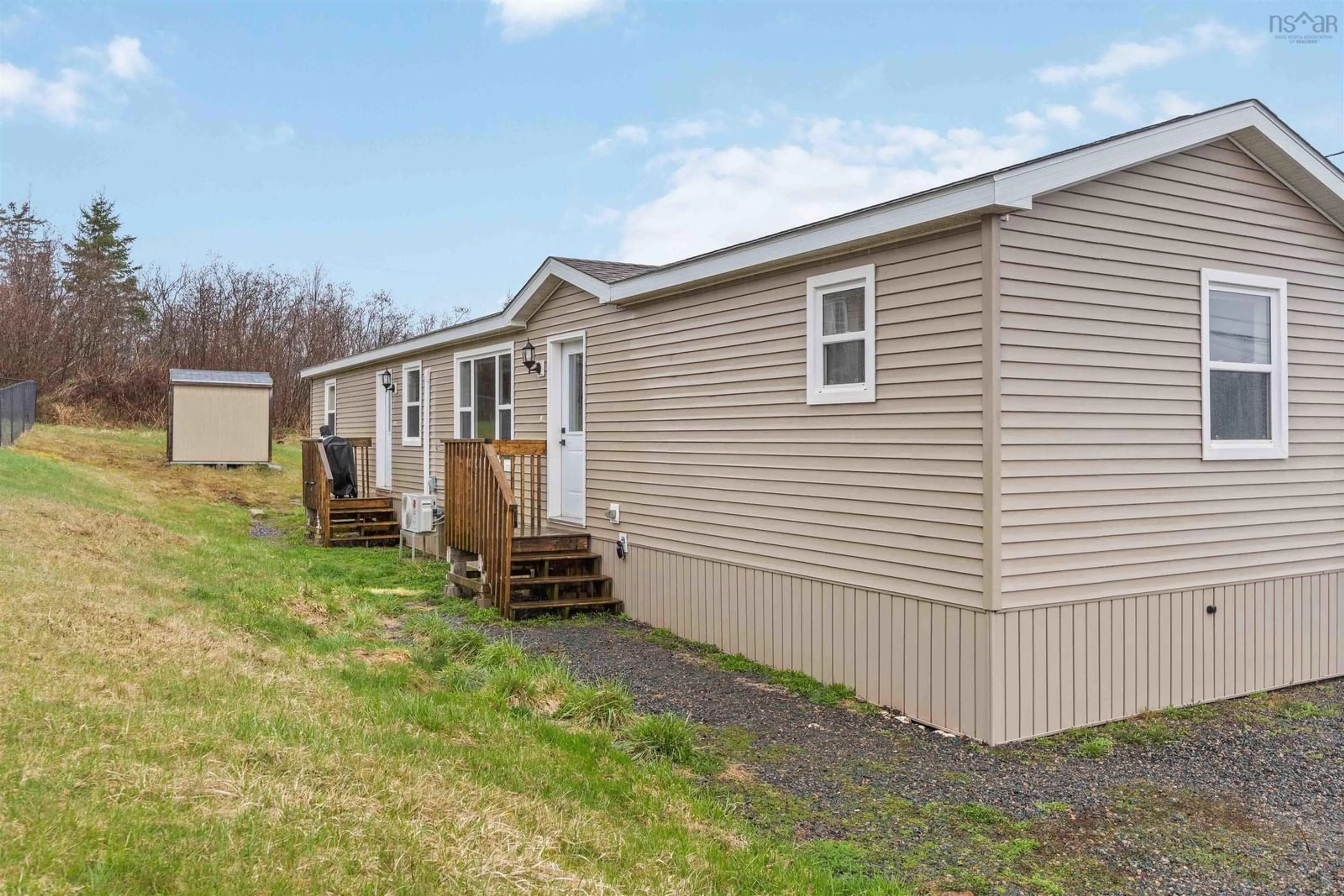 Home with vinyl exterior material, street for 9 High Tide Rd, Stewiacke Nova Scotia B0N 2J0