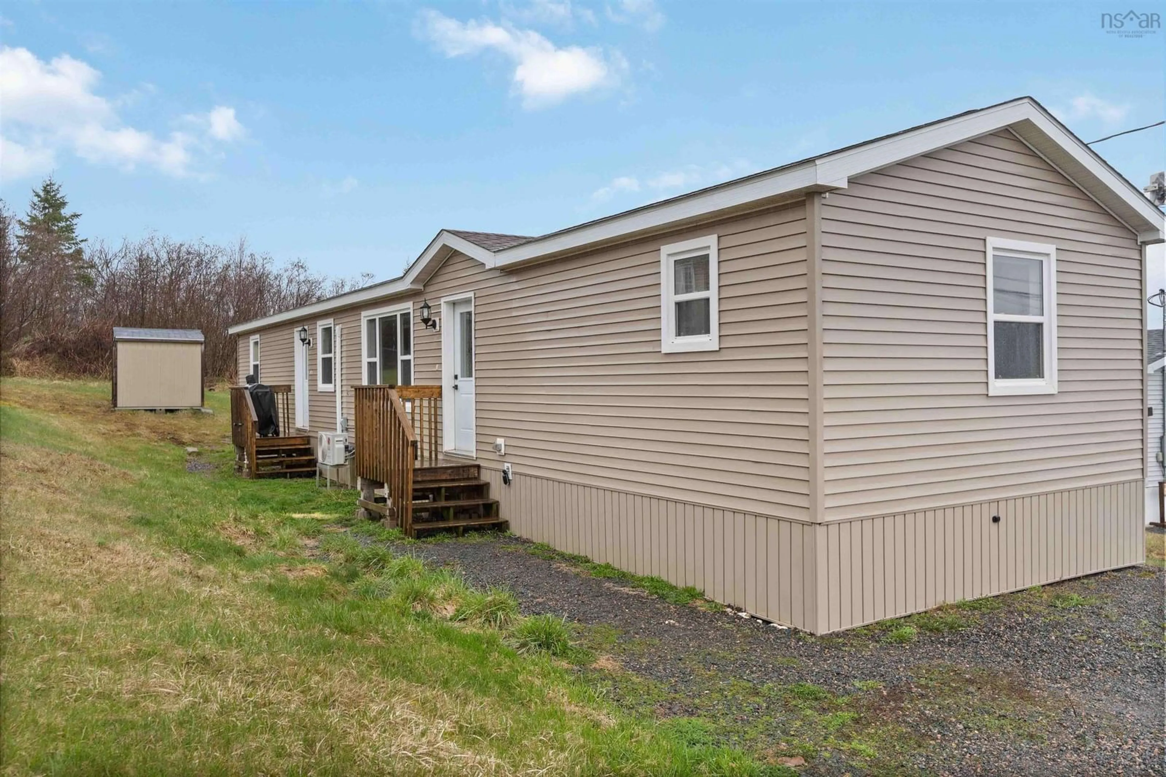 Home with vinyl exterior material, street for 9 High Tide Rd, Stewiacke Nova Scotia B0N 2J0
