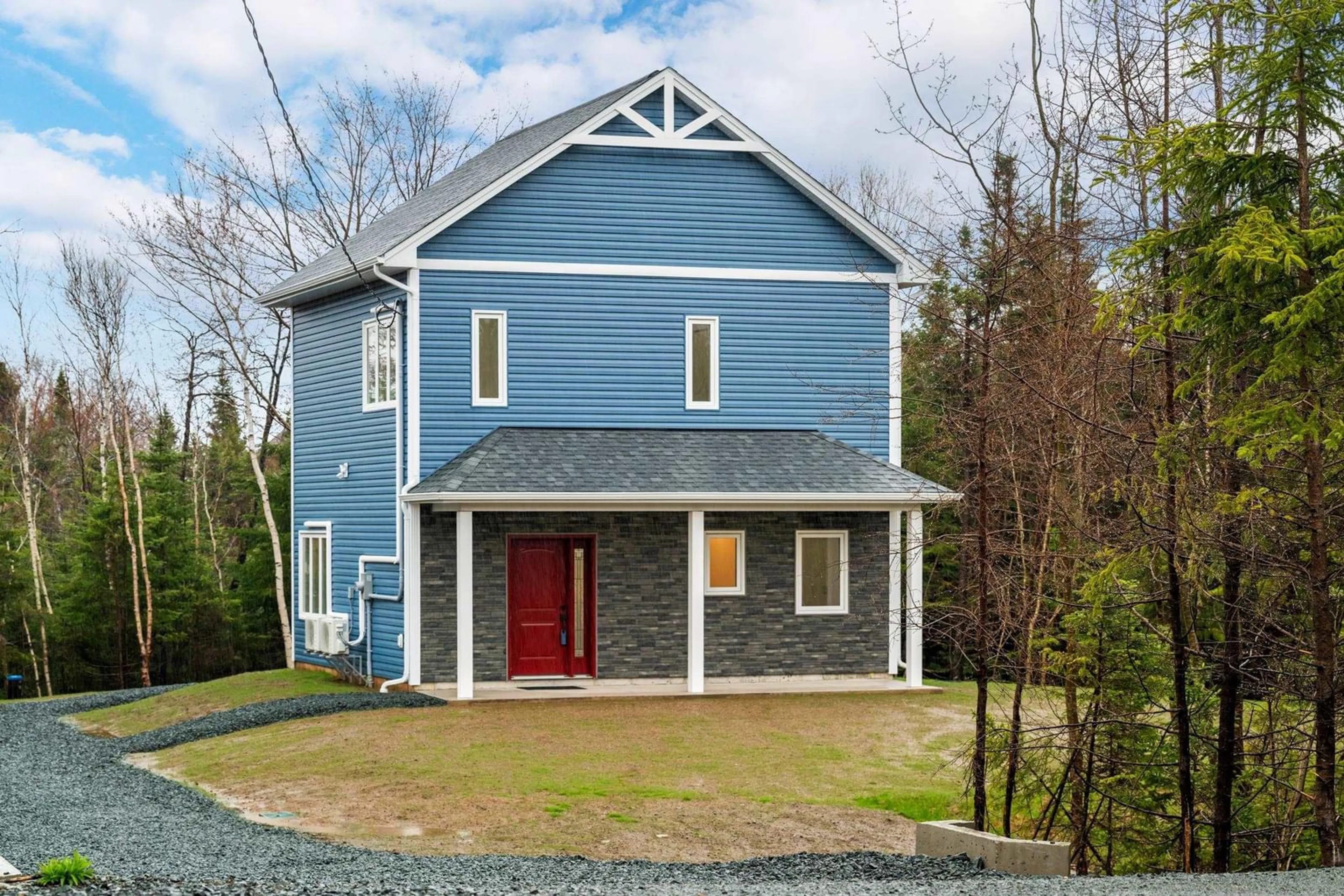 Home with vinyl exterior material, street for 25 Jan Marie Dr, Lawrencetown Nova Scotia B2Z 1E2