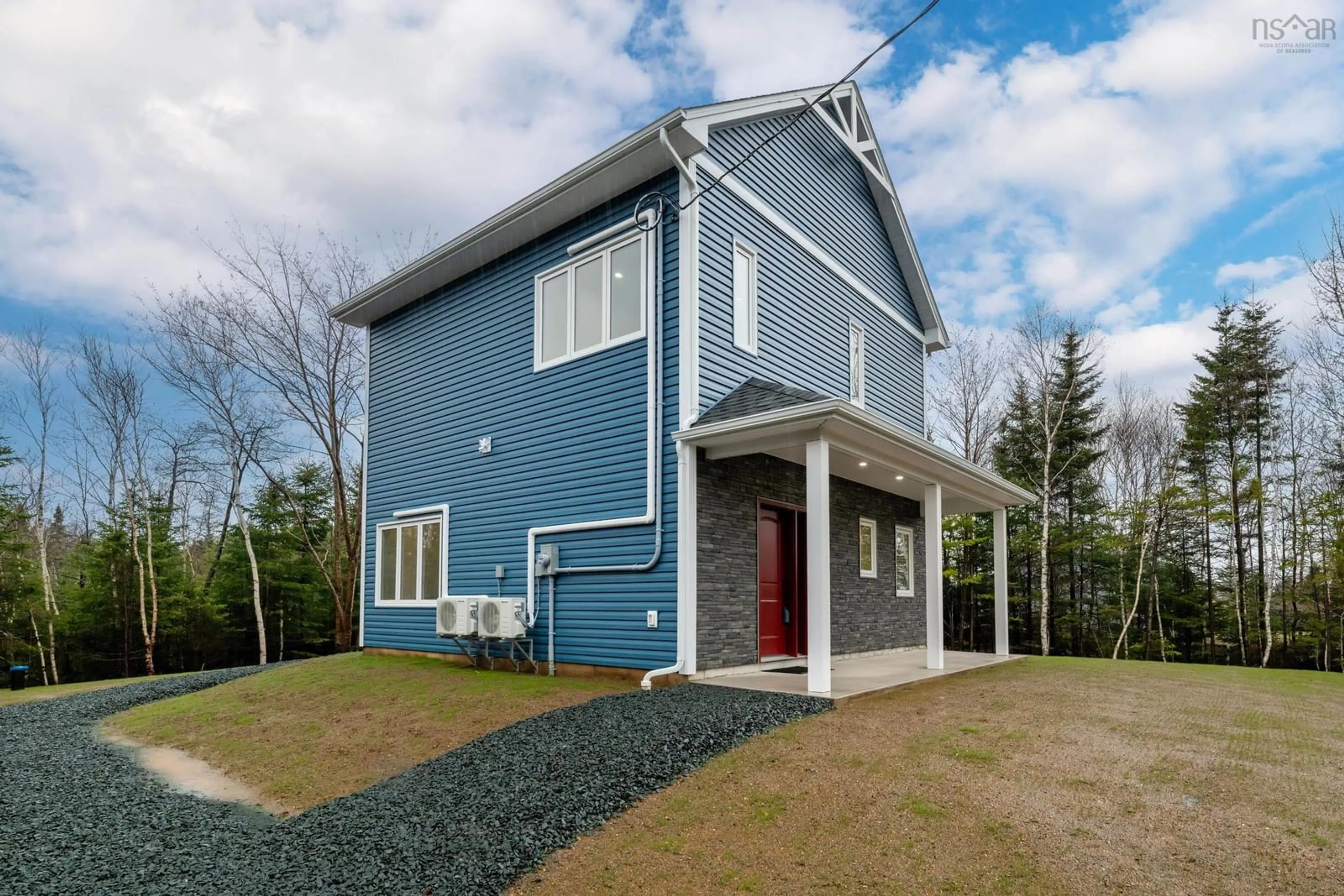 Home with vinyl exterior material, street for 25 Jan Marie Dr, Lawrencetown Nova Scotia B2Z 1E2