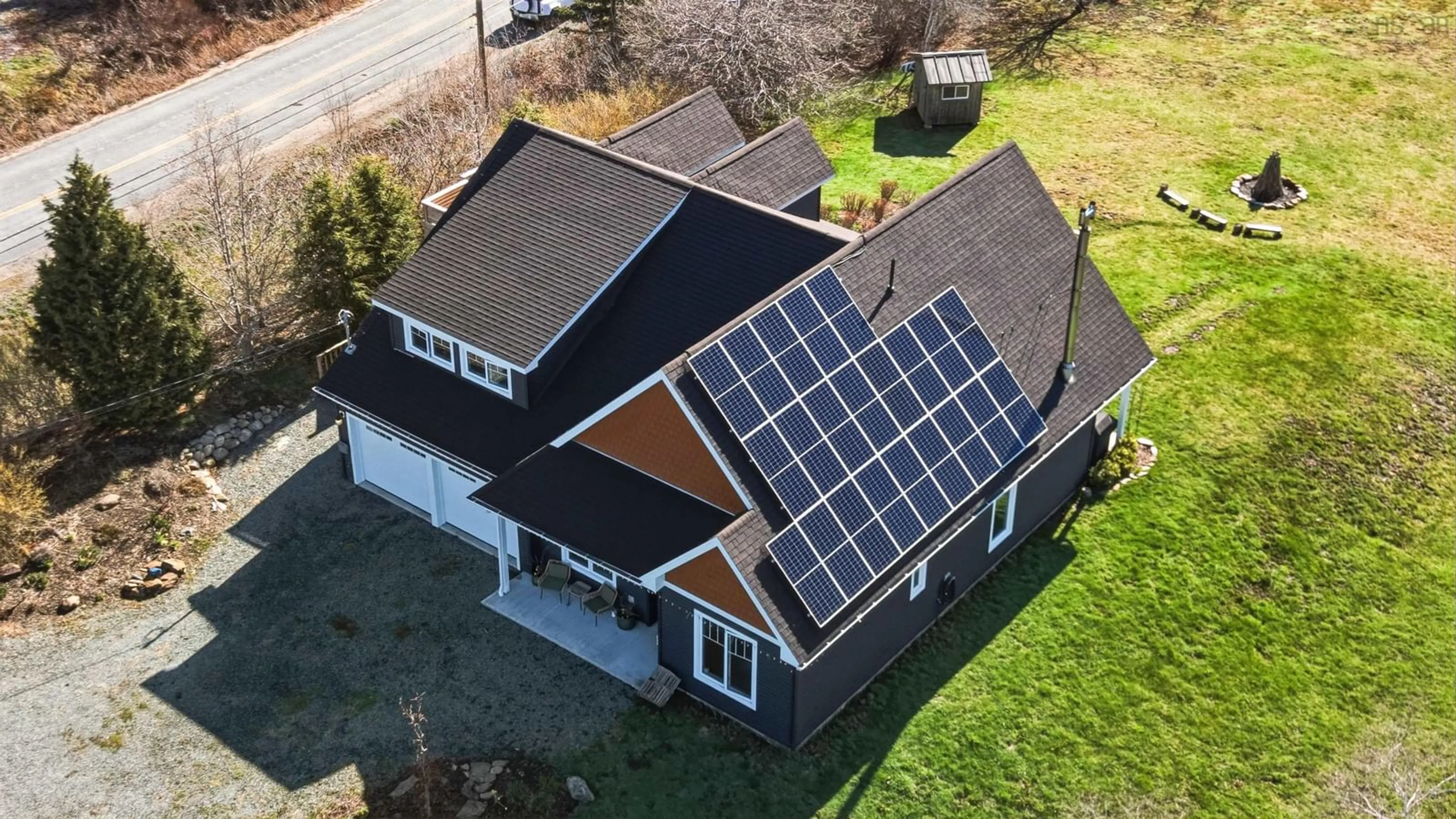 A pic from outside/outdoor area/front of a property/back of a property/a pic from drone, building for 437 Mount Pleasant Rd, Mount Pleasant Nova Scotia B0R 1G0