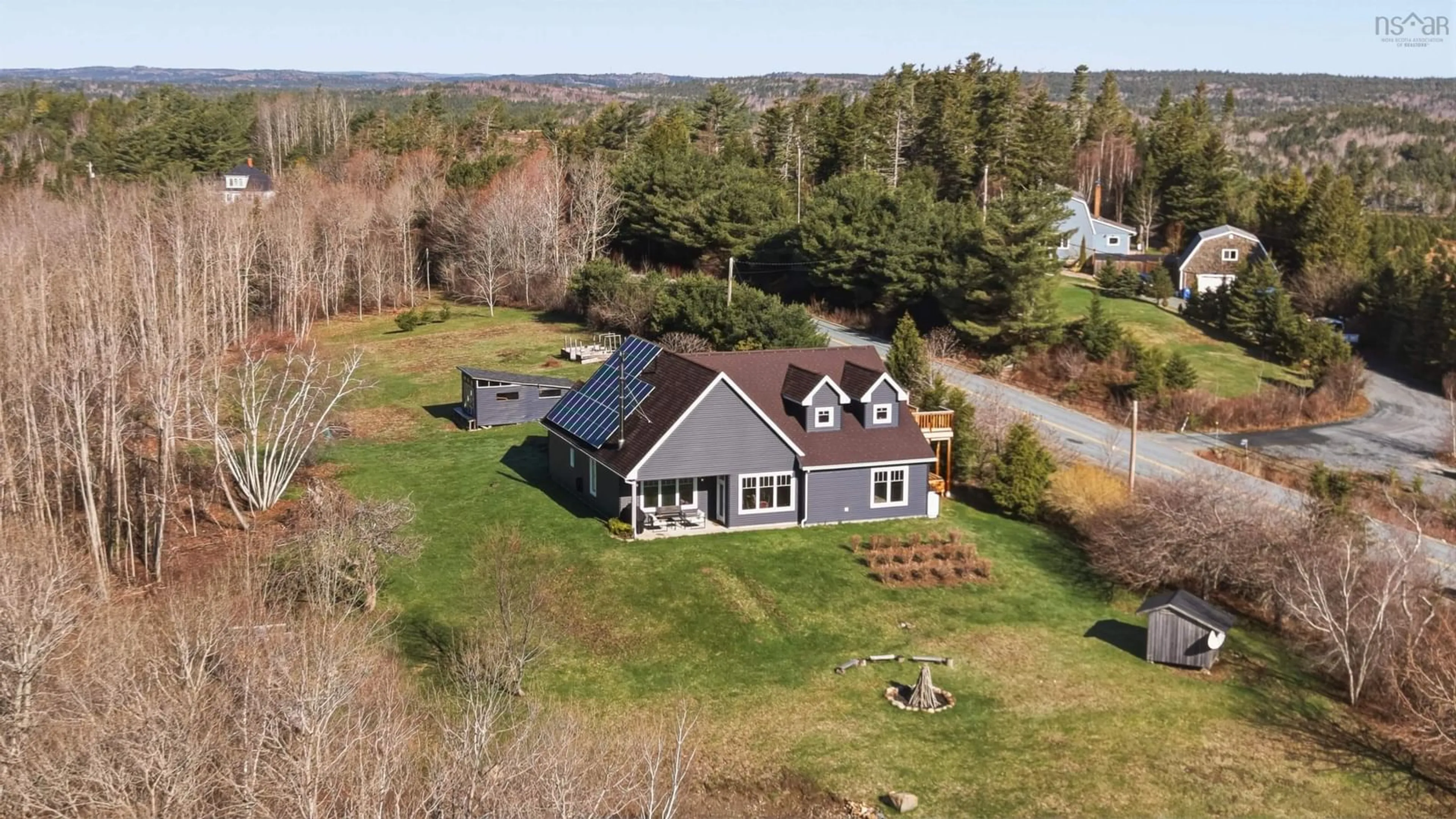 A pic from outside/outdoor area/front of a property/back of a property/a pic from drone, water/lake/river/ocean view for 437 Mount Pleasant Rd, Mount Pleasant Nova Scotia B0R 1G0