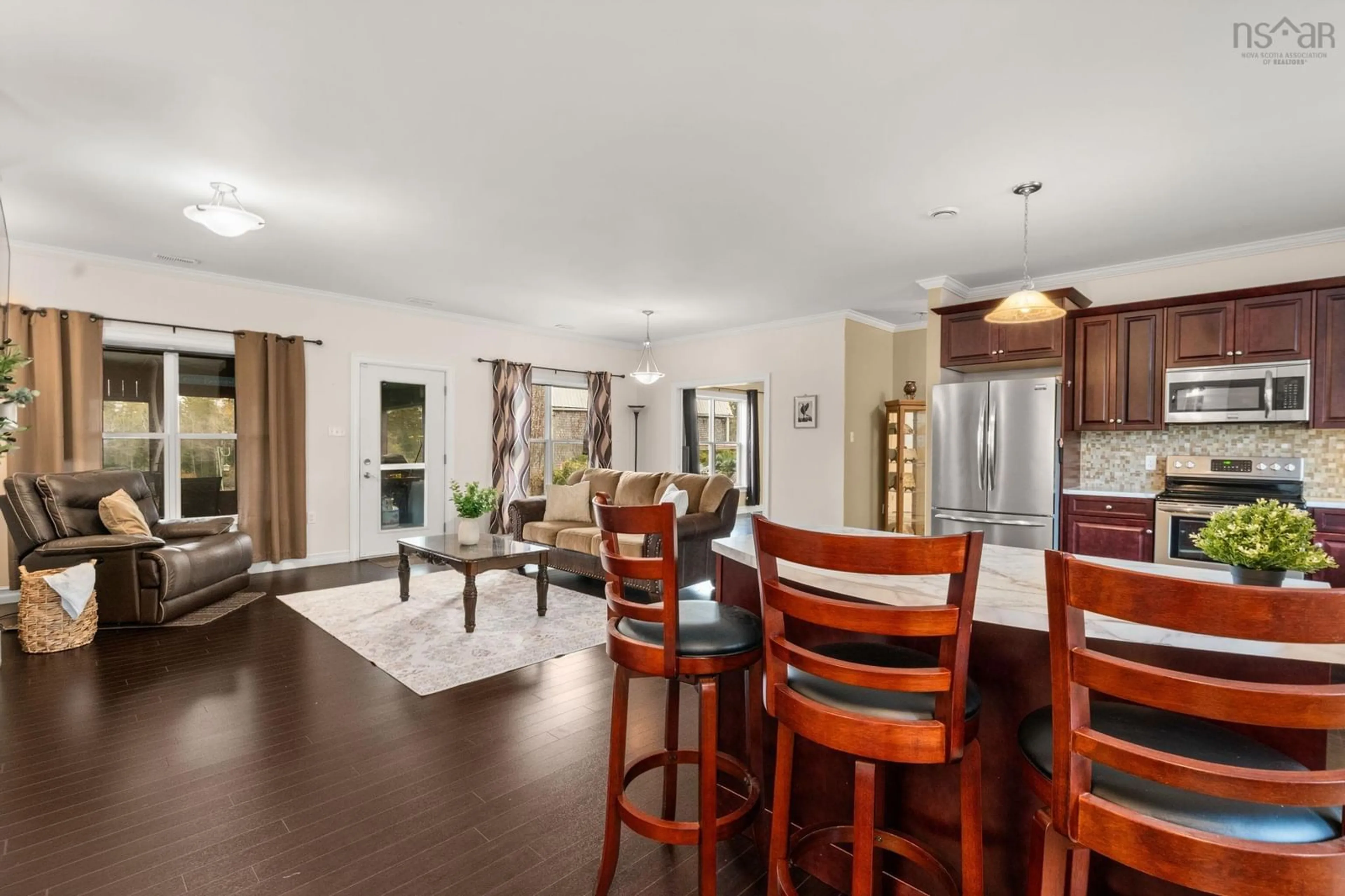 Open concept kitchen, unknown for 6874 Highway 354, Kennetcook Nova Scotia B0N 1P0
