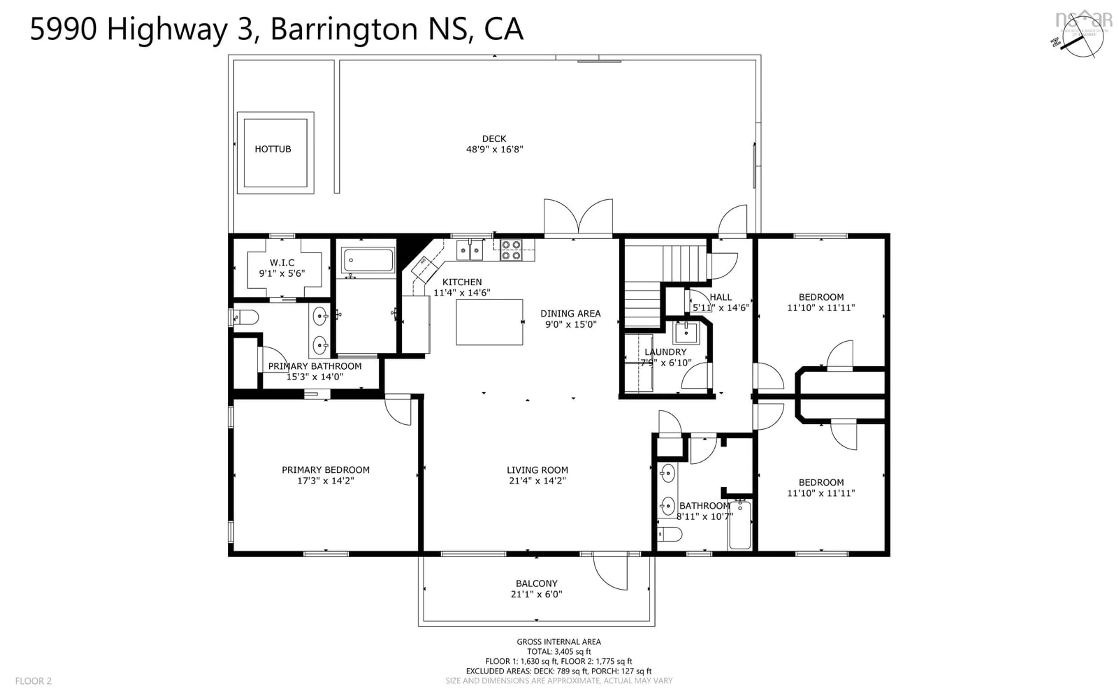 Floor plan for 5990 Hwy 3, Shag Harbour Nova Scotia B0W 3B0