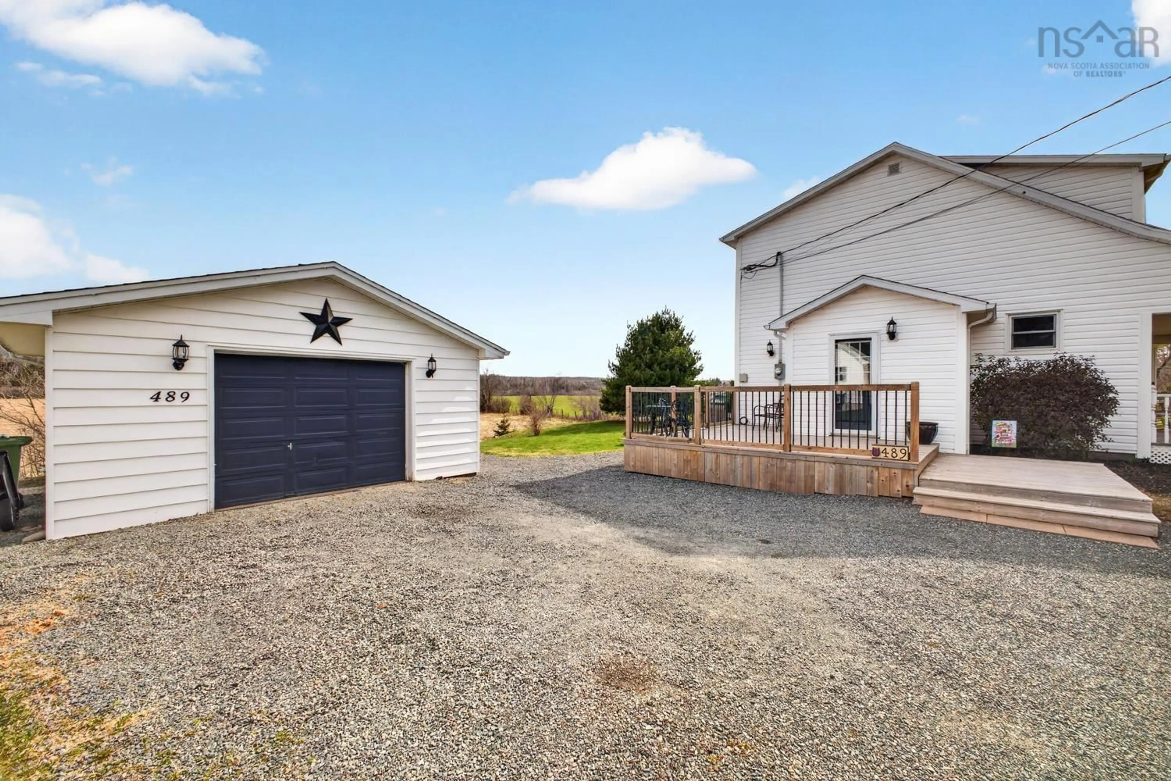 A pic from outside/outdoor area/front of a property/back of a property/a pic from drone, unknown for 489 Salmon River Rd, Valley Nova Scotia B6L 4E7