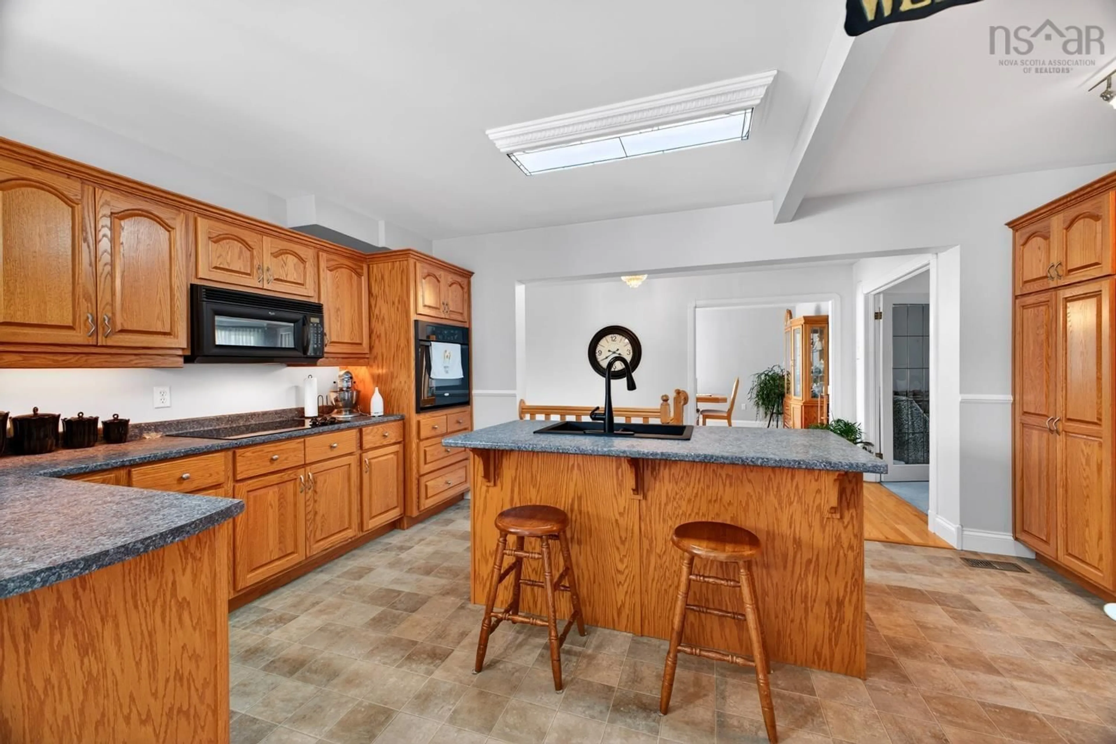 Open concept kitchen, ceramic/tile floor for 489 Salmon River Rd, Valley Nova Scotia B6L 4E7