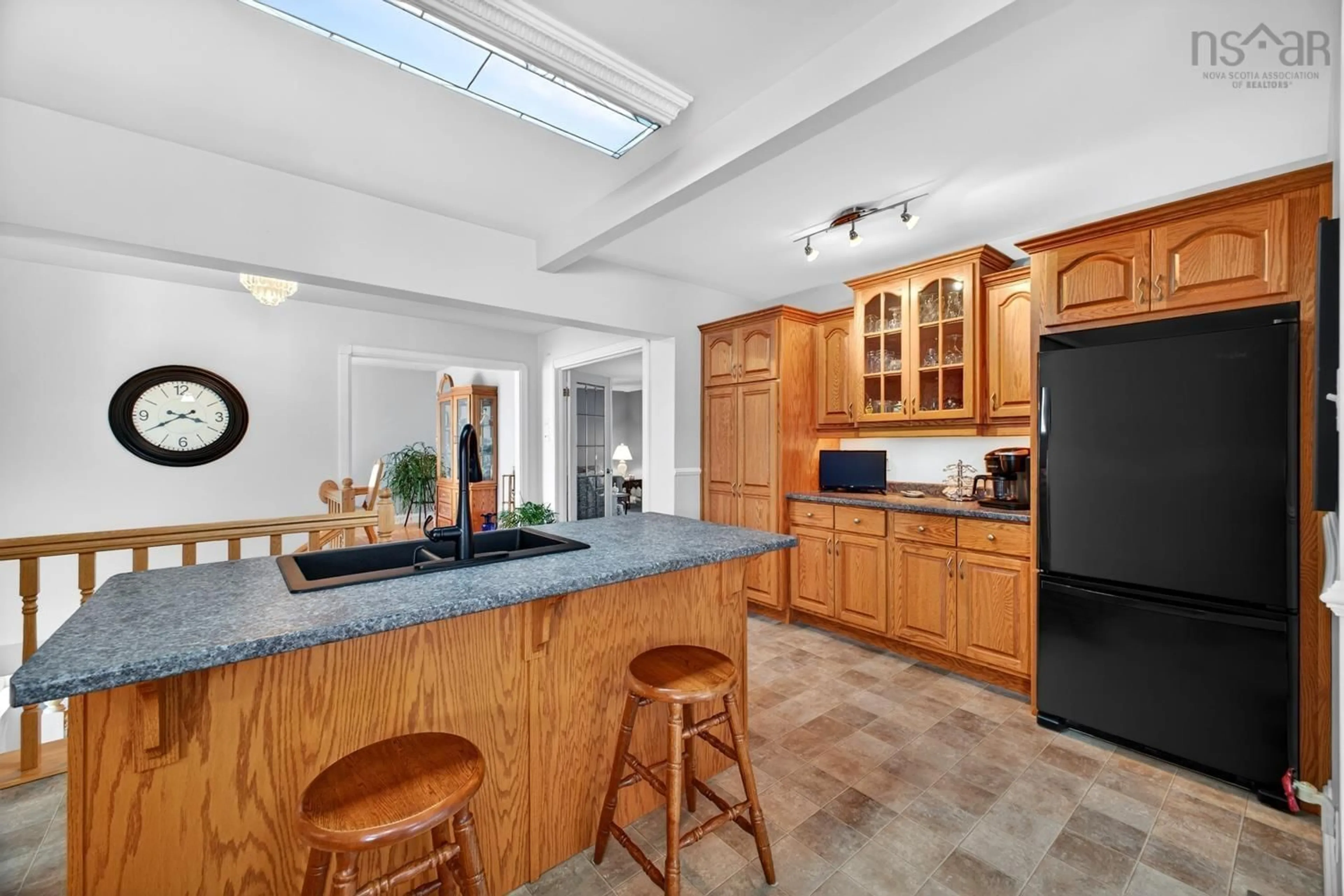 Open concept kitchen, ceramic/tile floor for 489 Salmon River Rd, Valley Nova Scotia B6L 4E7