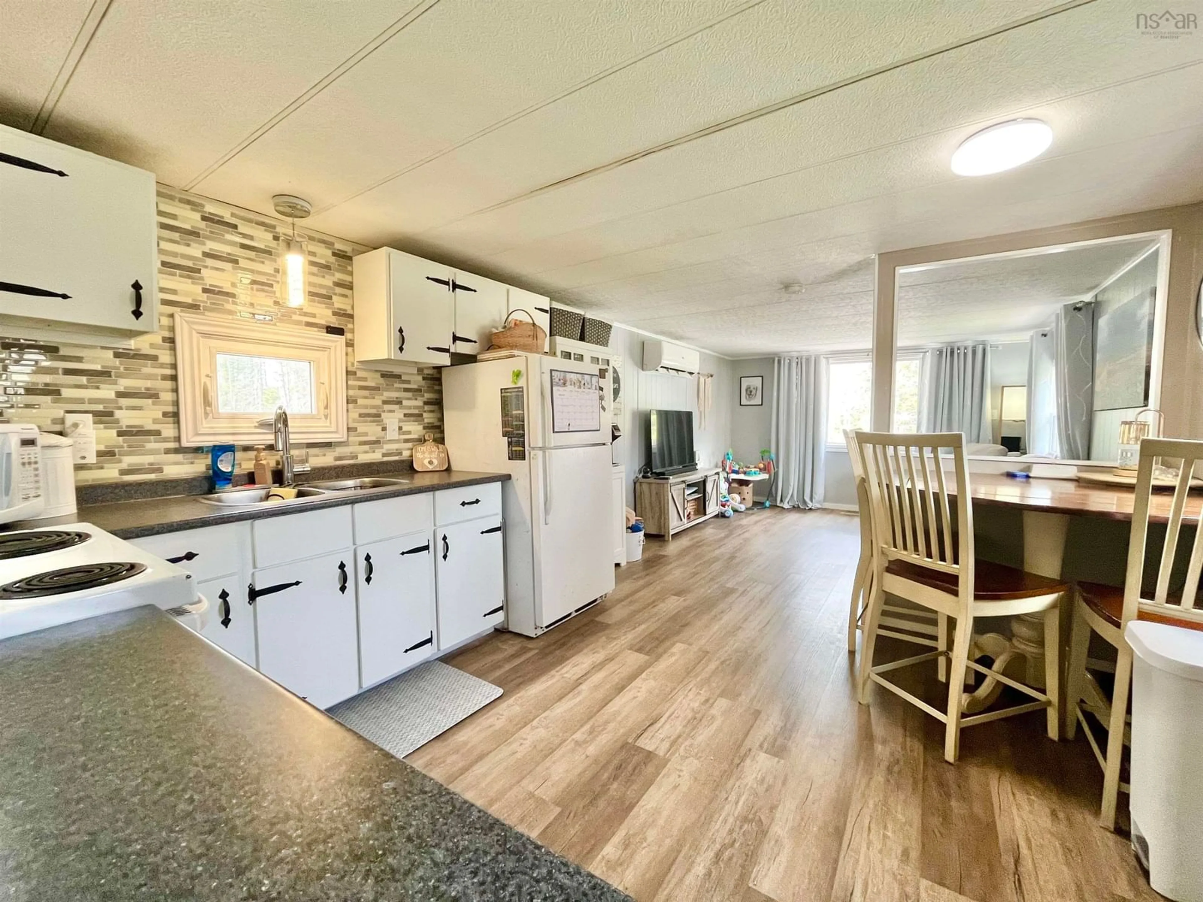 Open concept kitchen, ceramic/tile floor for 1489 Kolbec Rd, Kolbec Nova Scotia B0M 1P0