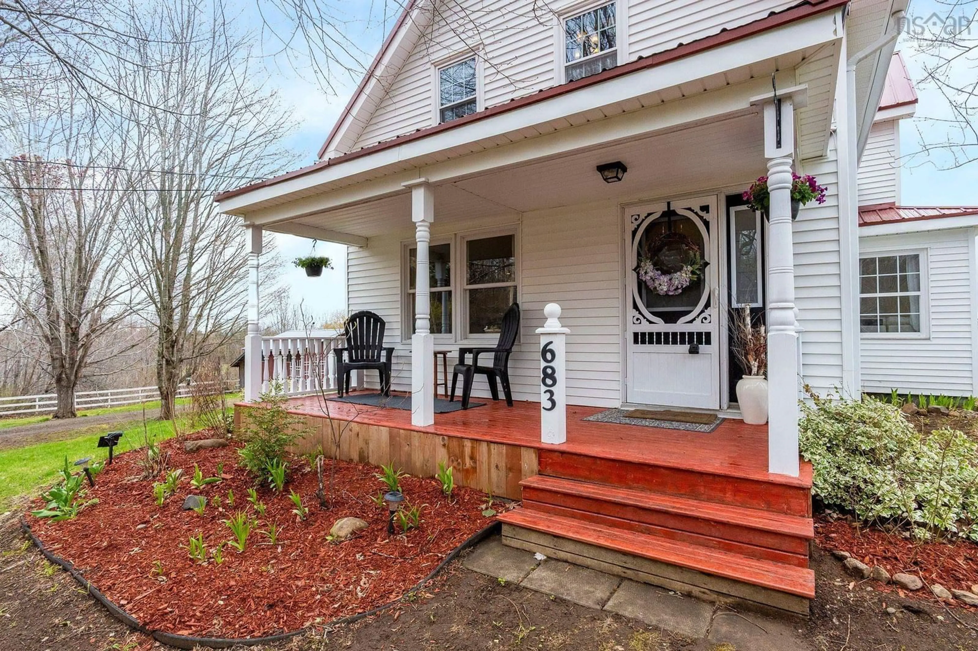 Patio, street for 683 Messenger Road, Tremont Nova Scotia B0P 1R0