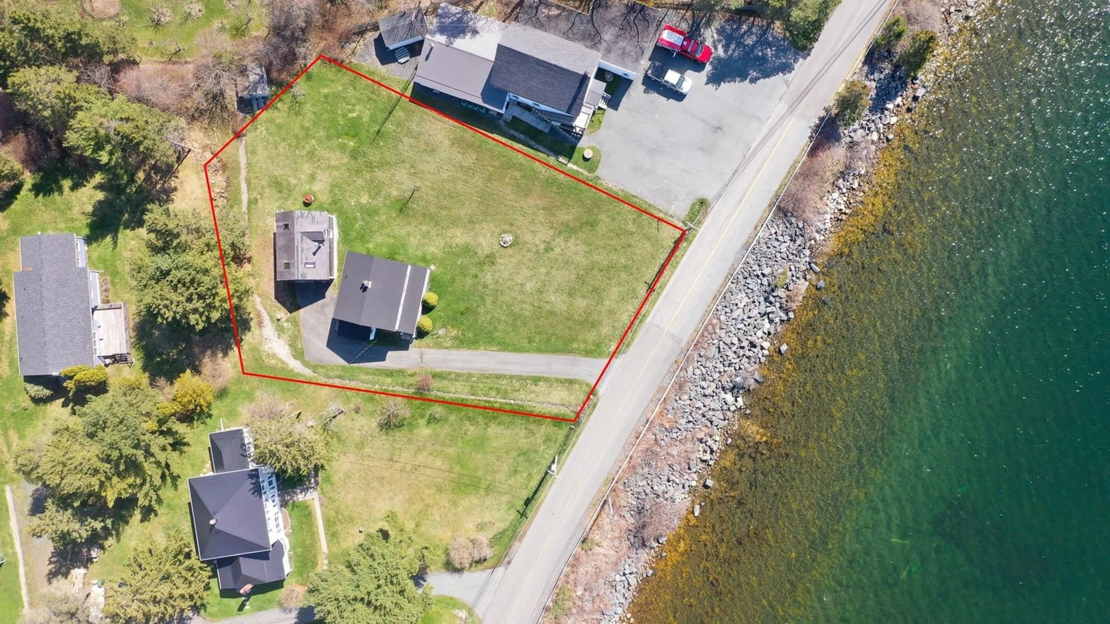 A pic from outside/outdoor area/front of a property/back of a property/a pic from drone, water/lake/river/ocean view for 53 Indian Point Rd, Indian Point Nova Scotia B0J 2E0