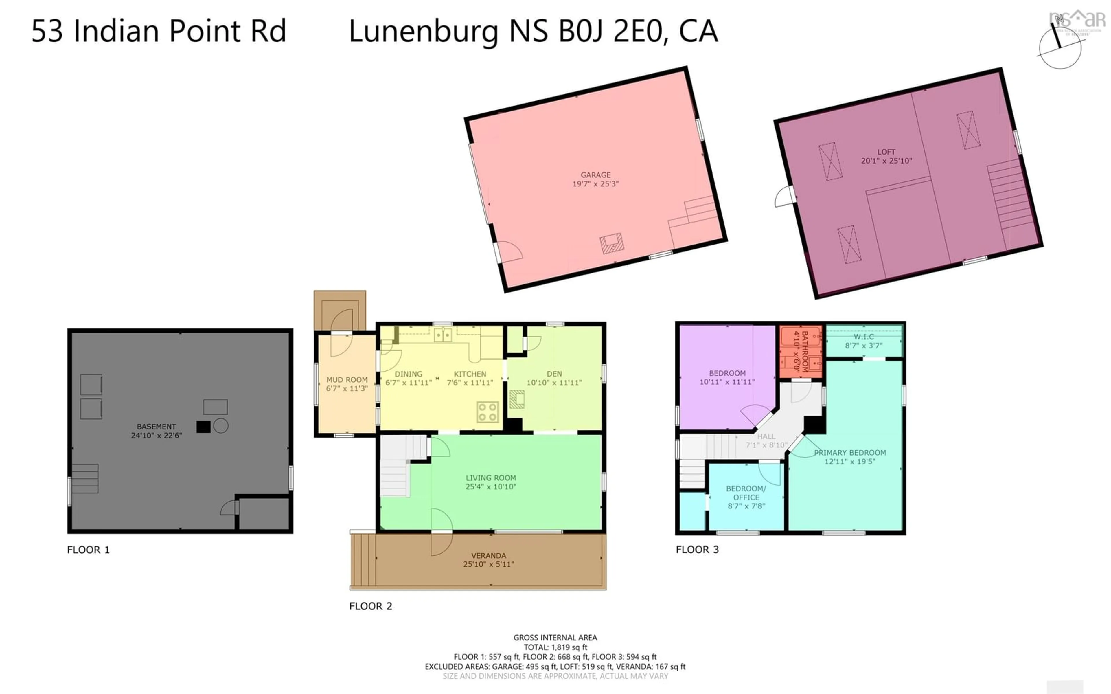 Floor plan for 53 Indian Point Rd, Indian Point Nova Scotia B0J 2E0