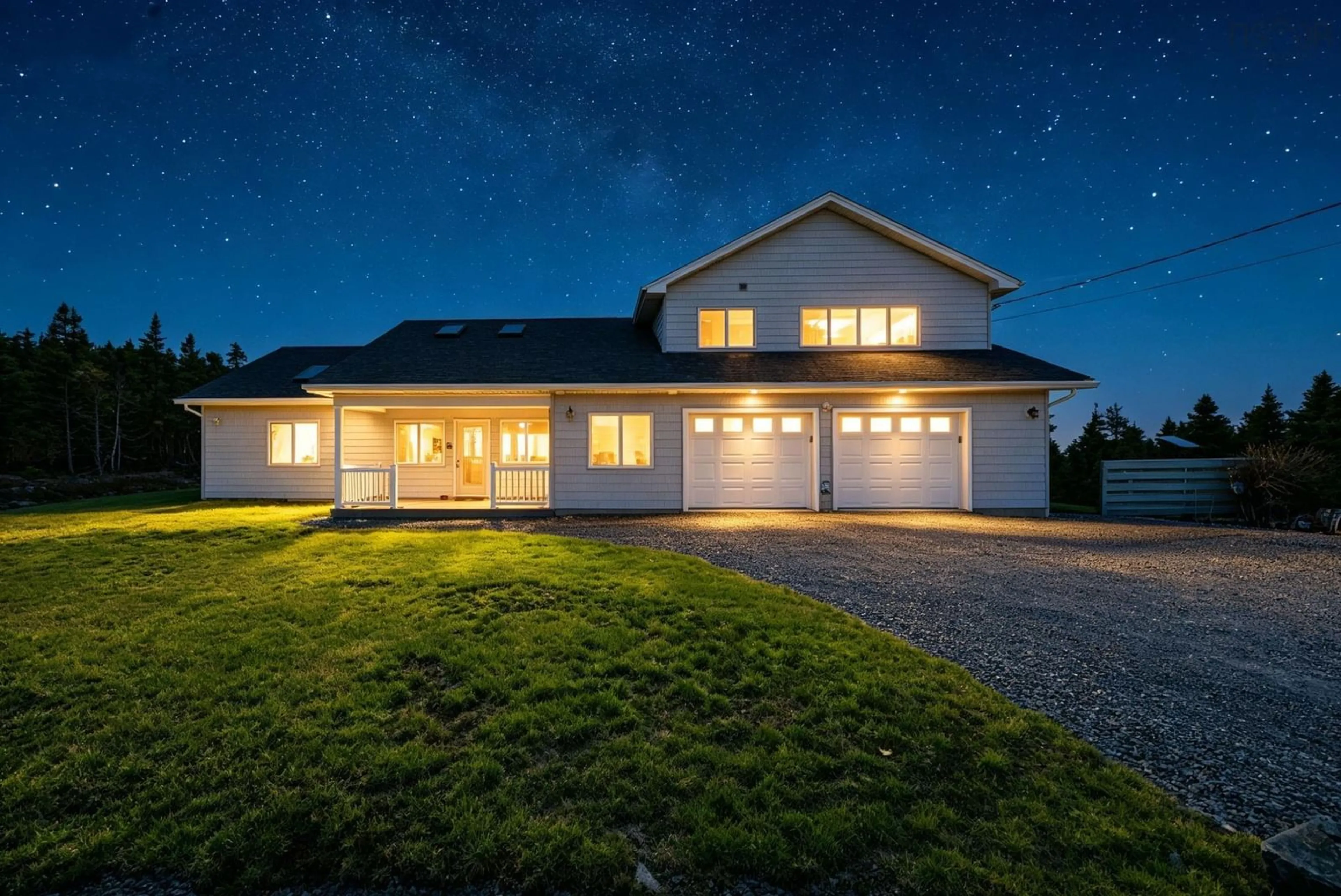 Home with vinyl exterior material, street for 656 Bald Rock Rd, Bald Rock Nova Scotia B3K 1K9