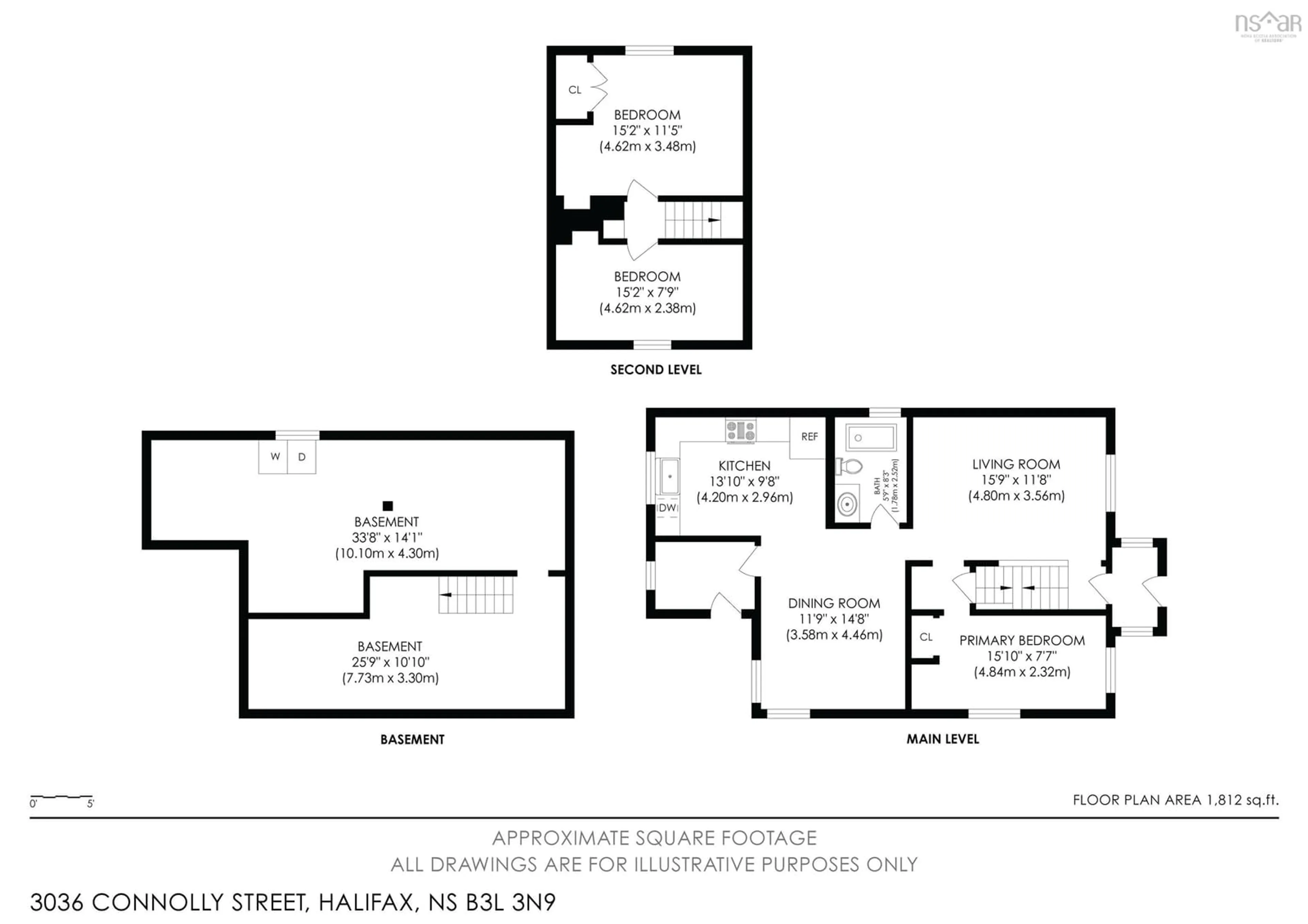 Floor plan for 3036 Connolly Street, Halifax Nova Scotia B3L 3N9