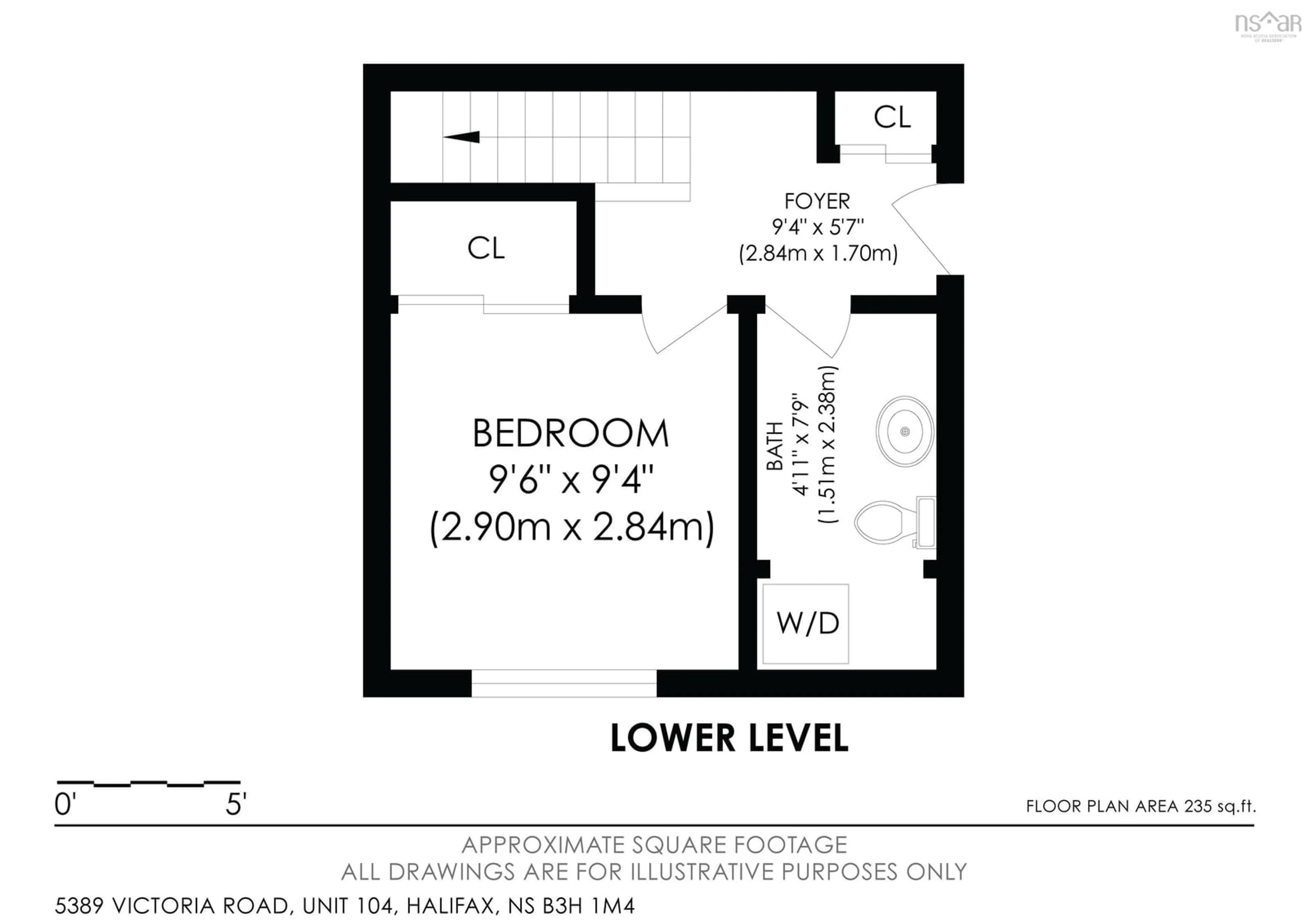 Floor plan for 5389 Victoria Rd #104, Halifax Nova Scotia B3H 1M4