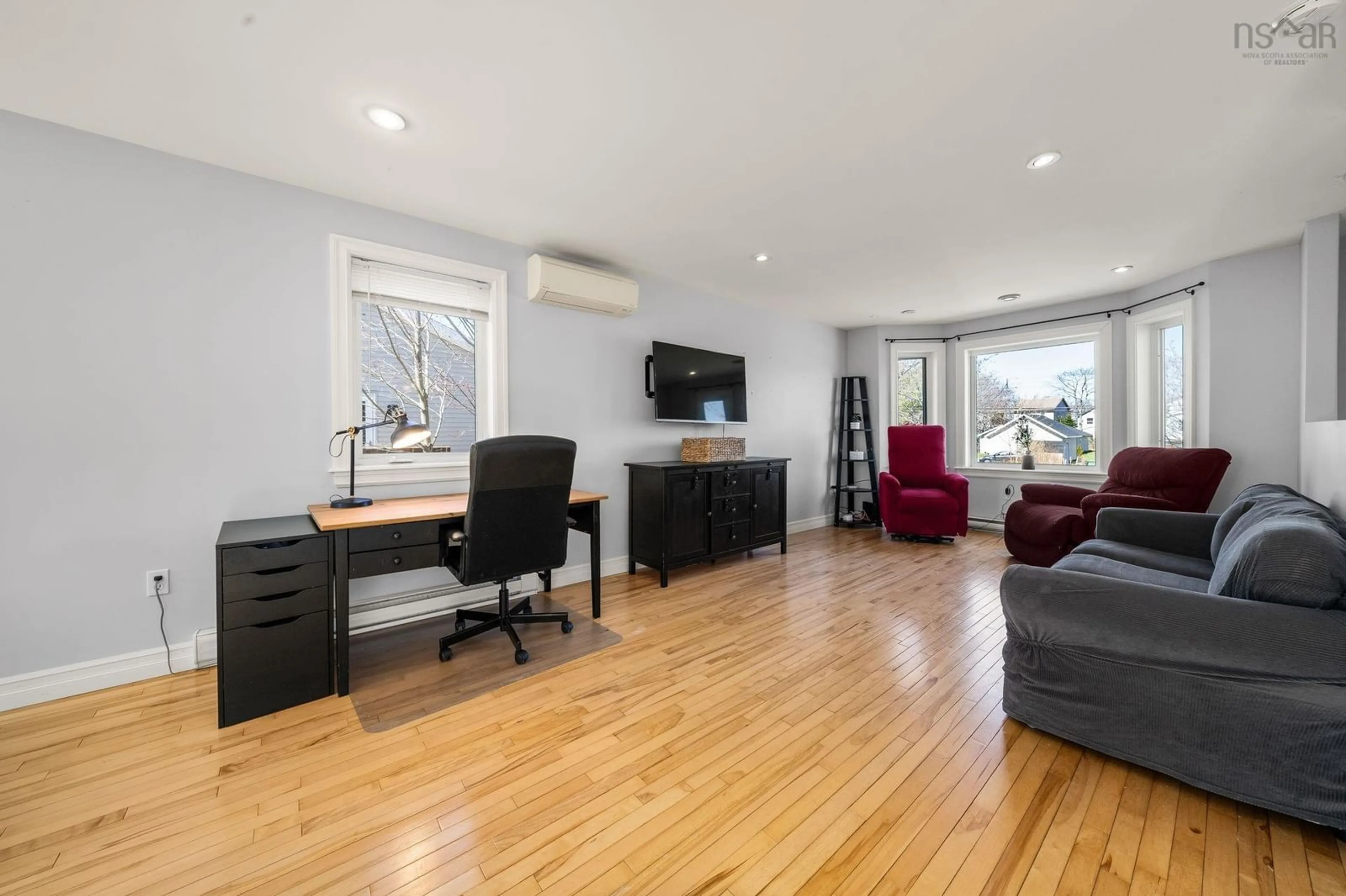 Living room with furniture, wood/laminate floor for 17A Hartlen Ave, Spryfield Nova Scotia B3R 1R5