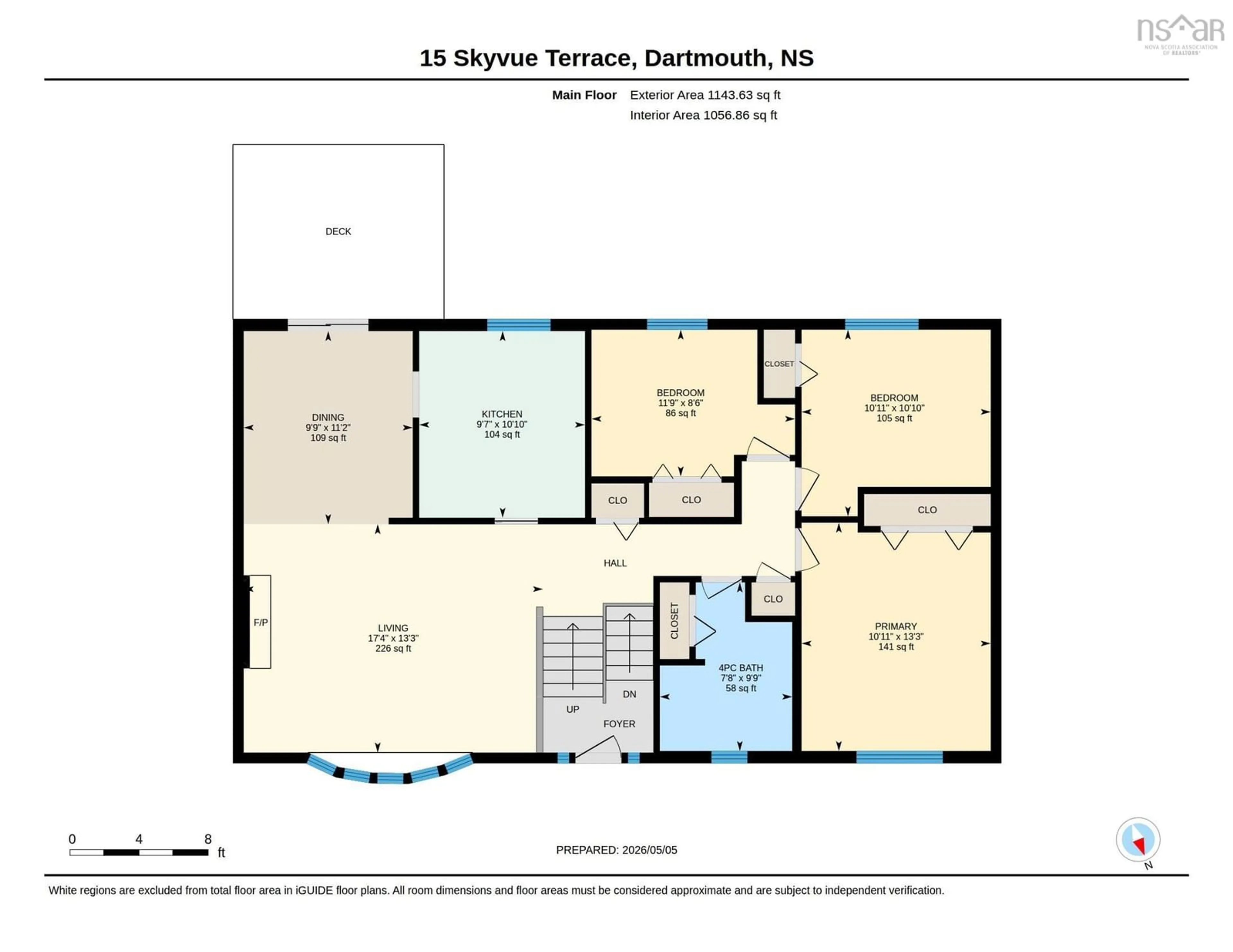 Floor plan for 15 Skyvue Terr, Dartmouth Nova Scotia B2W 3Z2