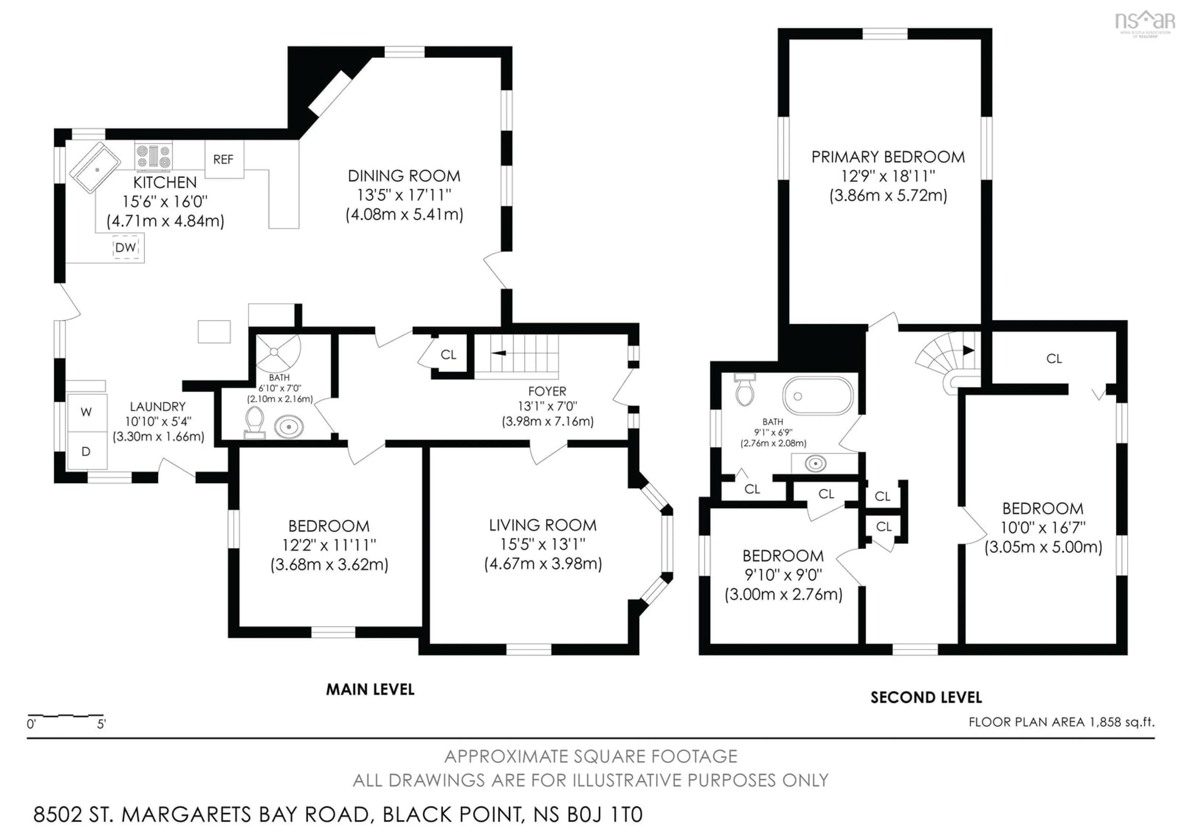 Floor plan for 8502 St Margaret's Bay Rd, Black Point Nova Scotia B0J 1T0