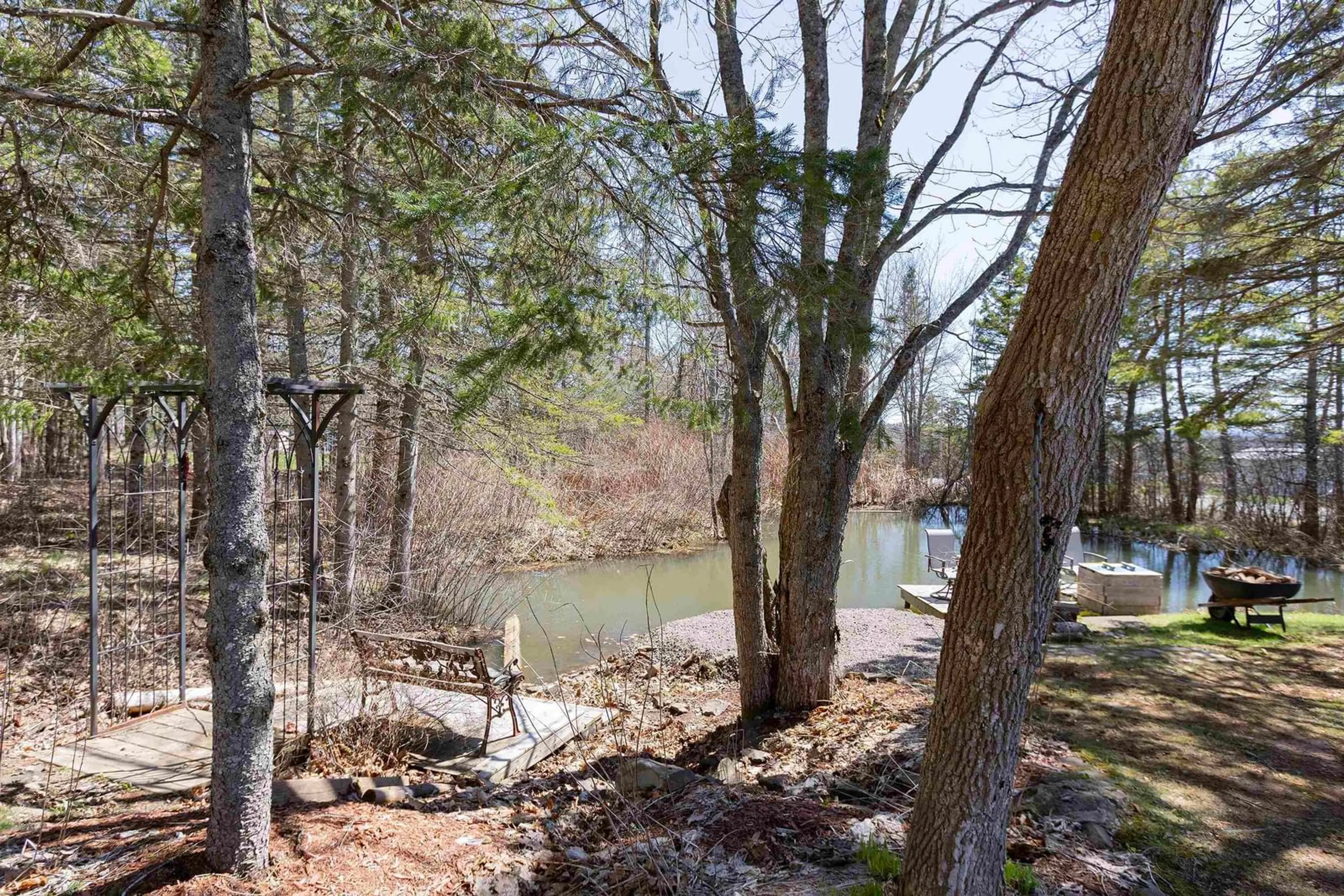 A pic from outside/outdoor area/front of a property/back of a property/a pic from drone, water/lake/river/ocean view for 18372 Highway 2, Fenwick Nova Scotia B0L 1C0