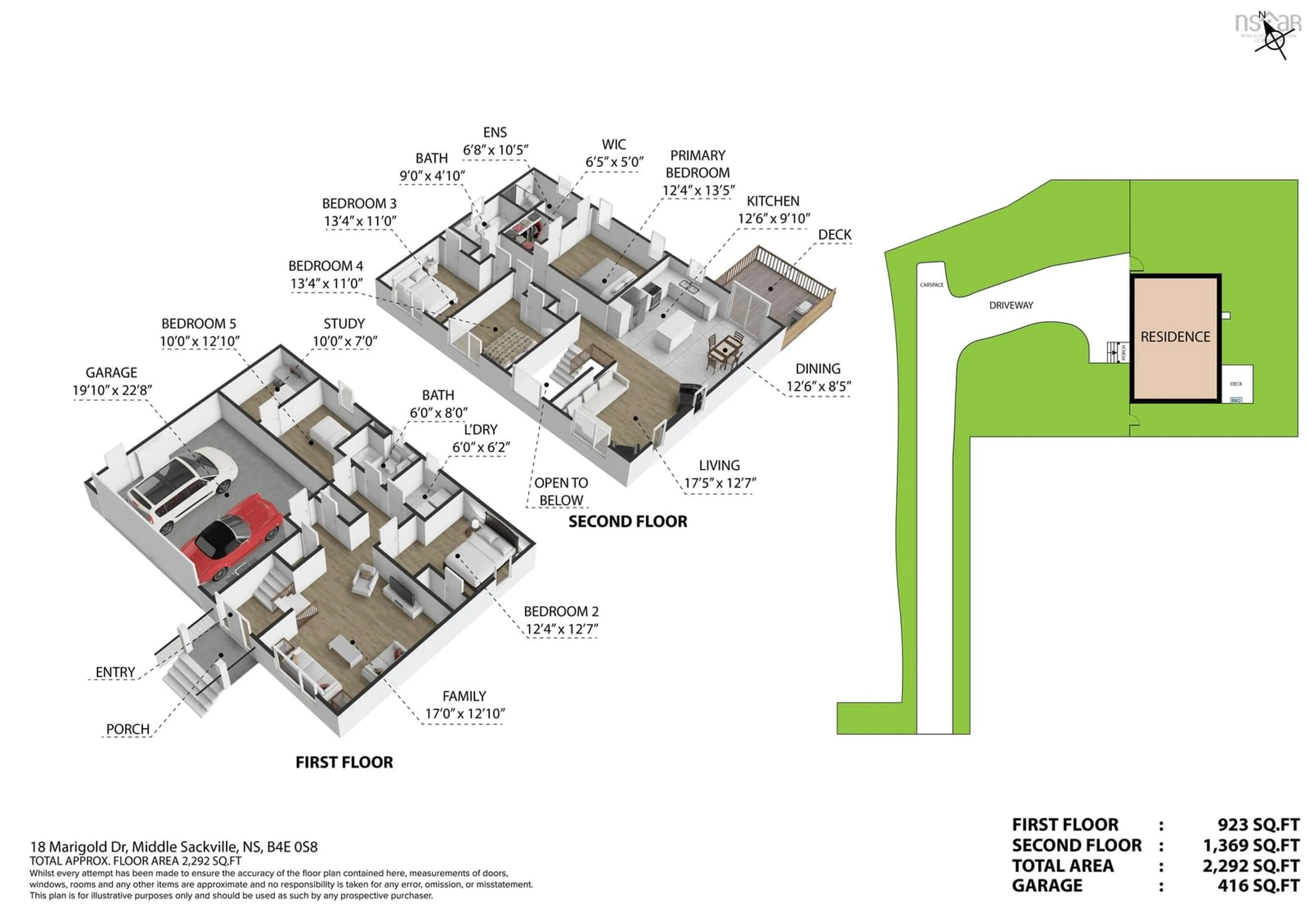 Floor plan for 18 Marigold Dr, Middle Sackville Nova Scotia B4E 0S8