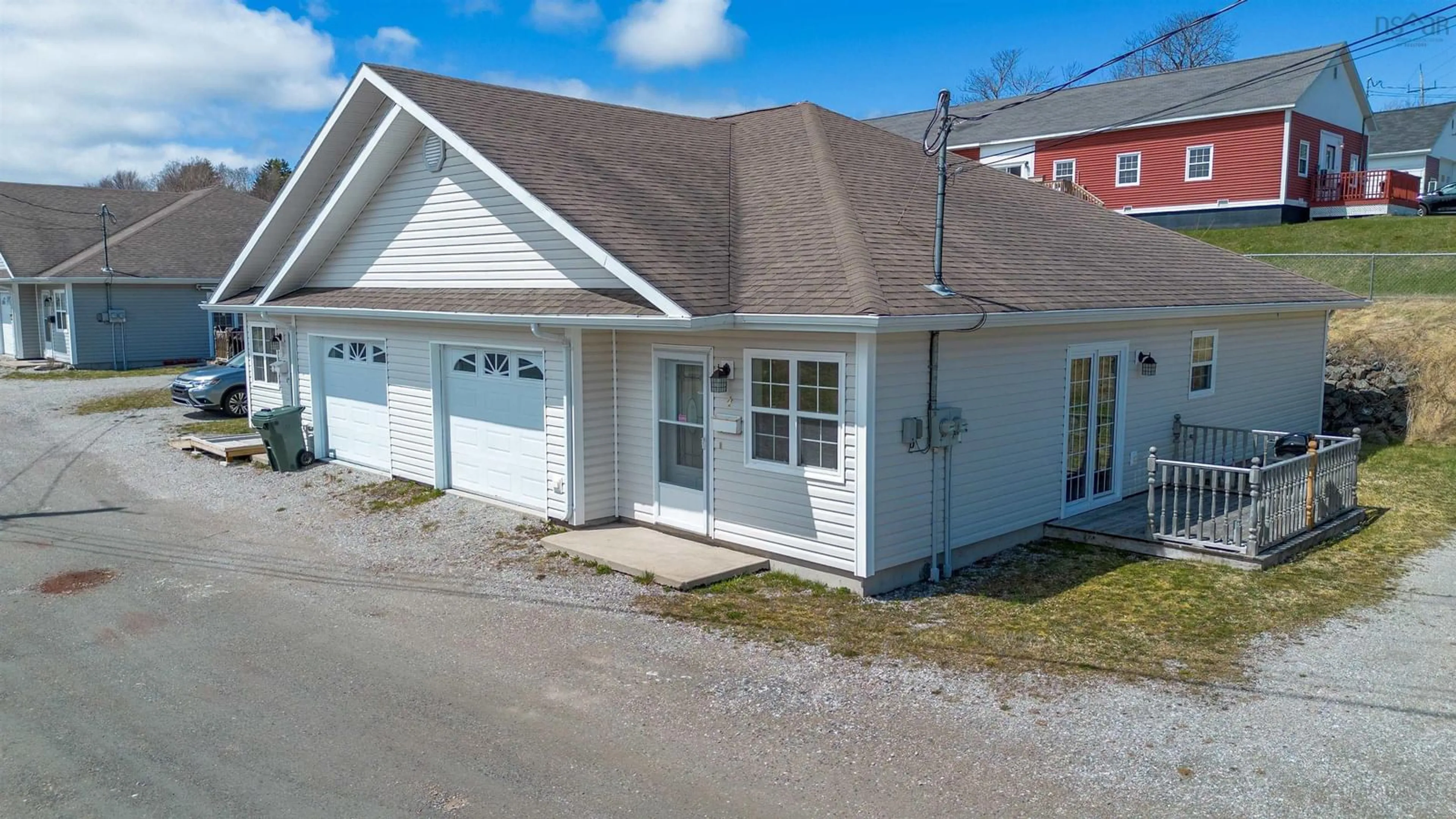 A pic from outside/outdoor area/front of a property/back of a property/a pic from drone, street for 3 Mosher Lane, Upper North Sydney Nova Scotia B2A 0B2