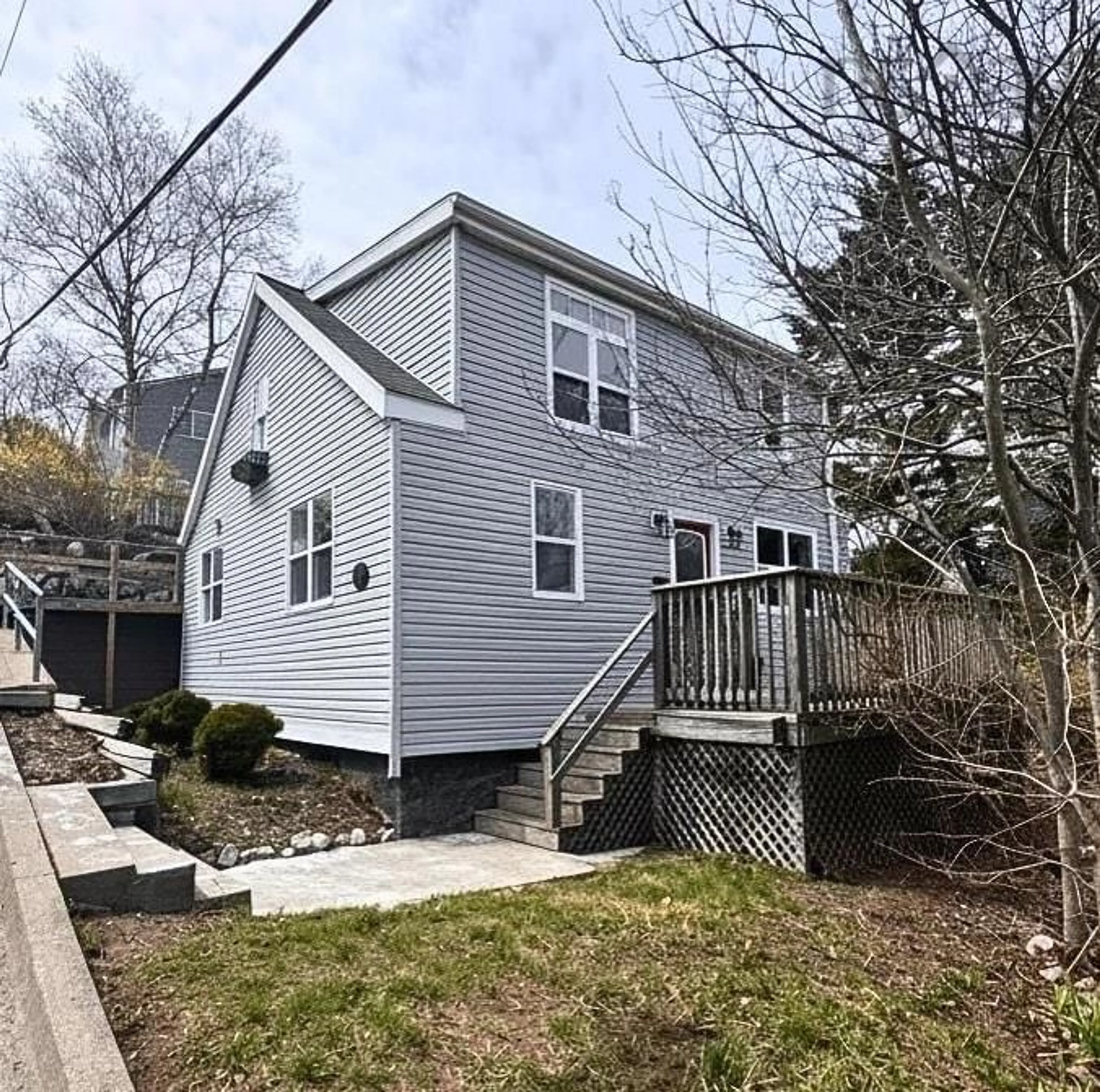 Home with vinyl exterior material, street for 9 Maplewood Dr, Halifax Nova Scotia B3N 1C4