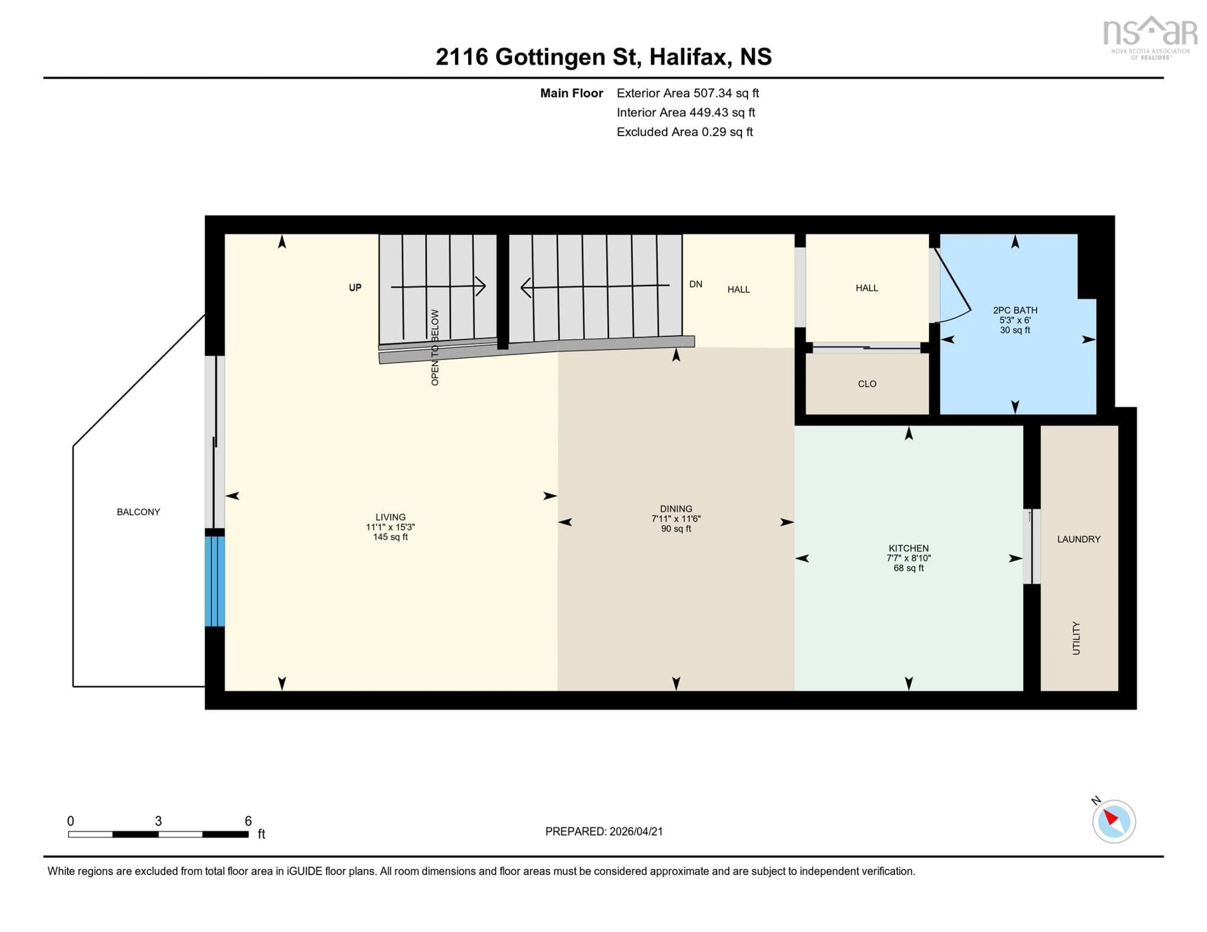 Floor plan for 2116 Gottingen St #307, Halifax Nova Scotia B3K 0C5
