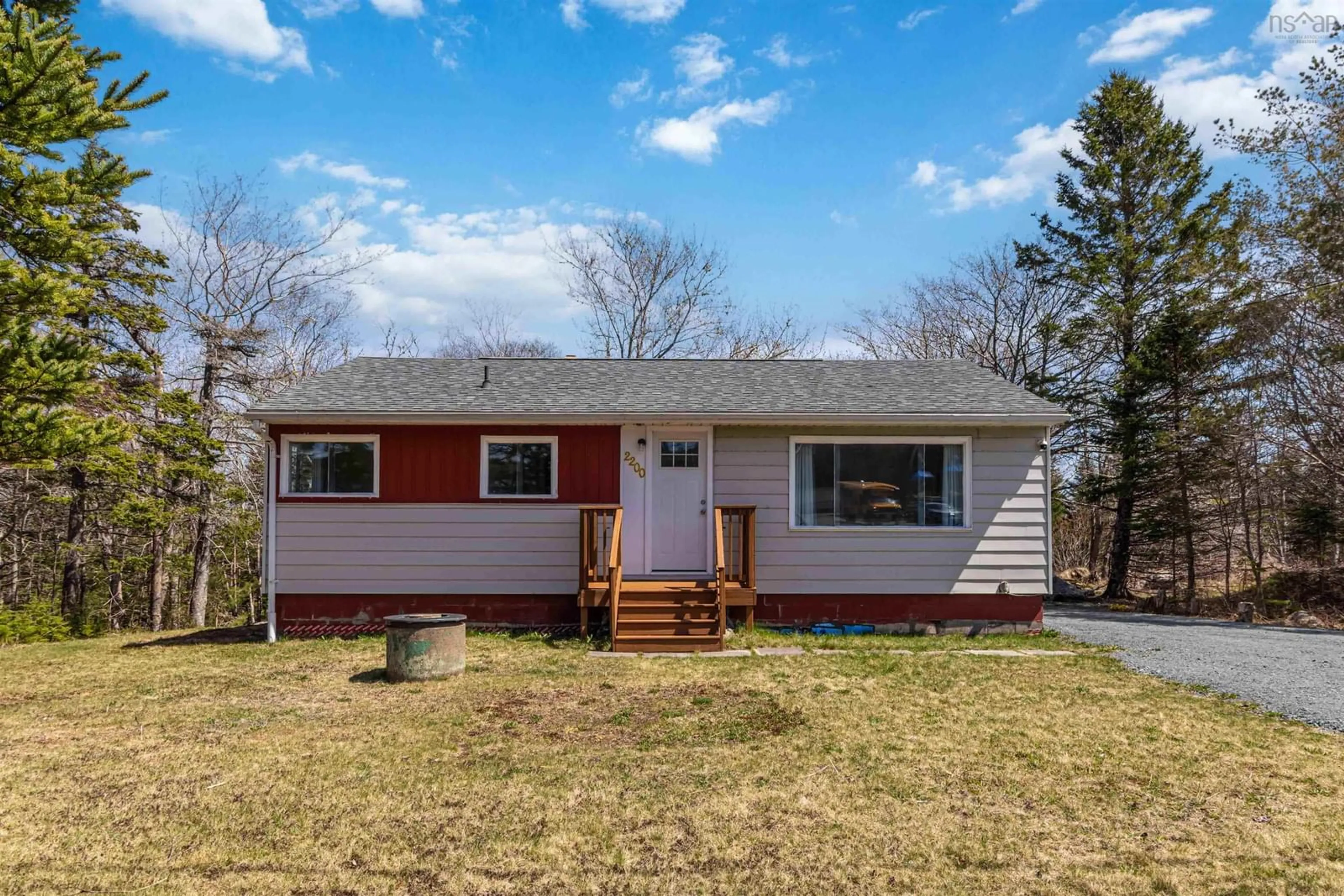 Home with vinyl exterior material, street for 2200 Prospect Rd, Hatchet Lake Nova Scotia B3T 1R8